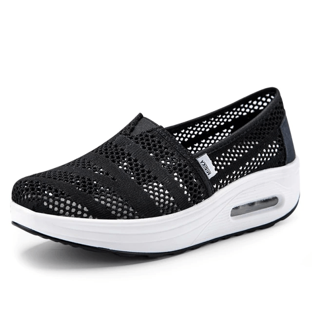 Caridad Women's Comfortable Walking Canvas Platform Shoes