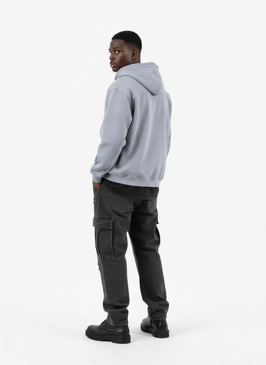 Vintage Suede Letter Embroidered Cropped Zip Up Hoodie - Luxuryurbanwear