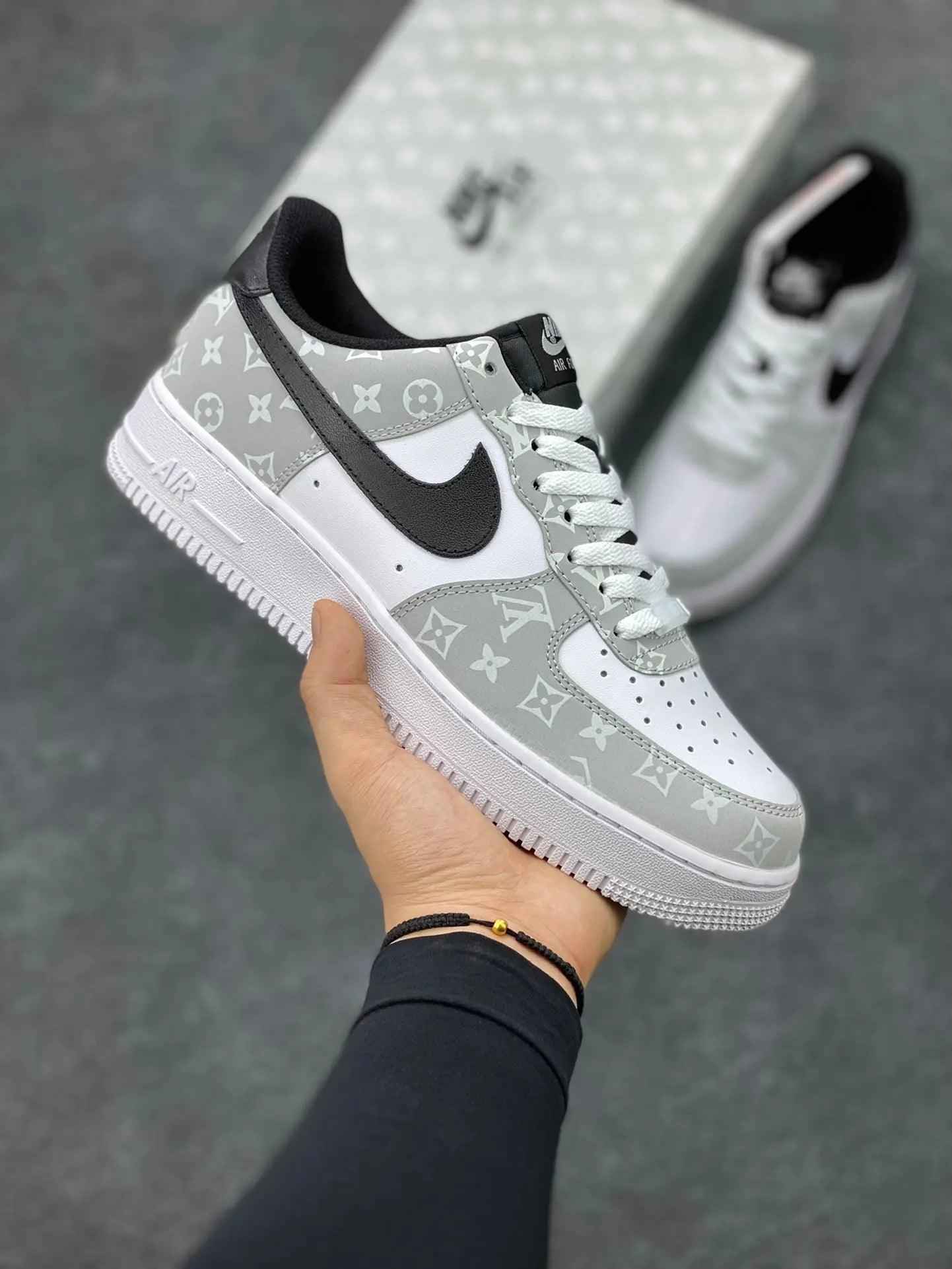 Custom Air Force 1 ’07 Monogram BQ8988-108 SneakerNational