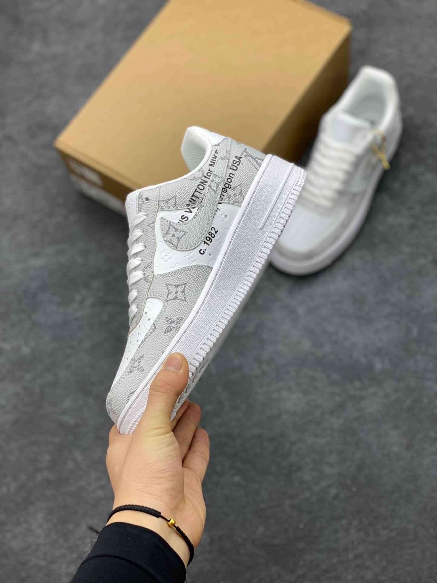 Custom Air Force 1 ’07 LV BQ8988-108 SneakerNational