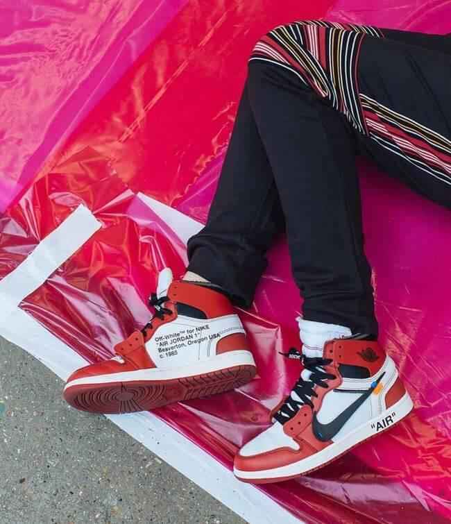 Custom Air Jordan 1 OFF-White Chicago Sneakers SneakerNational