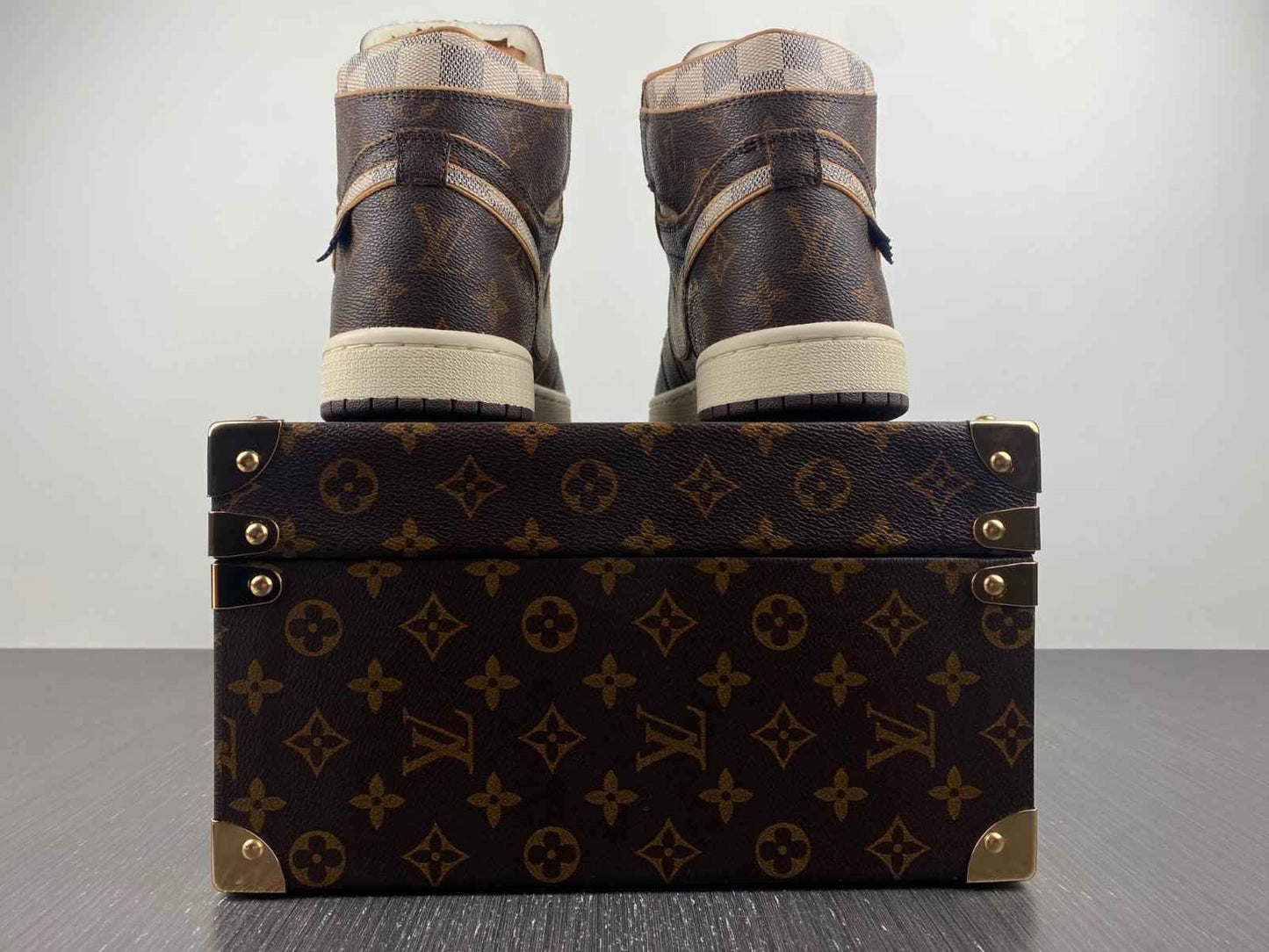 Custom Air Jordan 1 OFF-W Monogram Sneakers for Unique Style SneakerNational