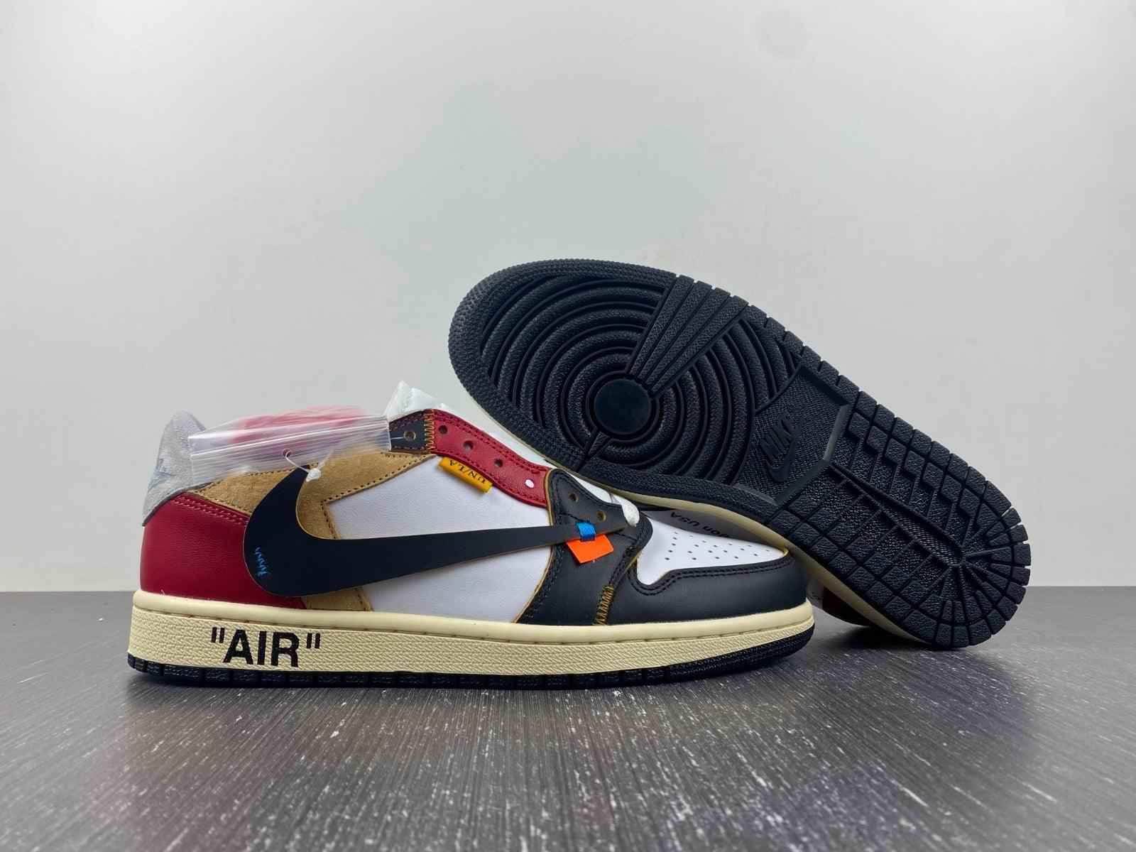 Custom Air Jordan 1 x OFF-W Sneakers - Unique Style and Comfort