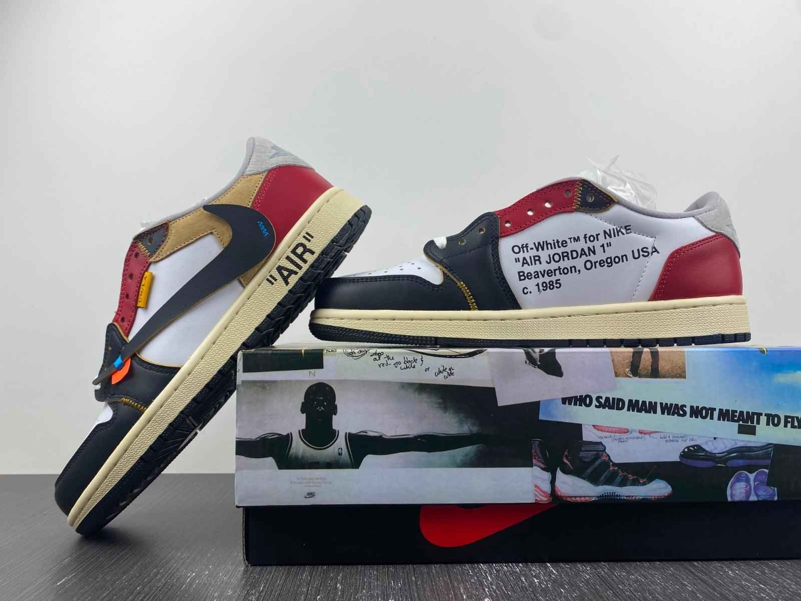 Custom Air Jordan 1 x OFF-W Sneakers - Unique Style and Comfort