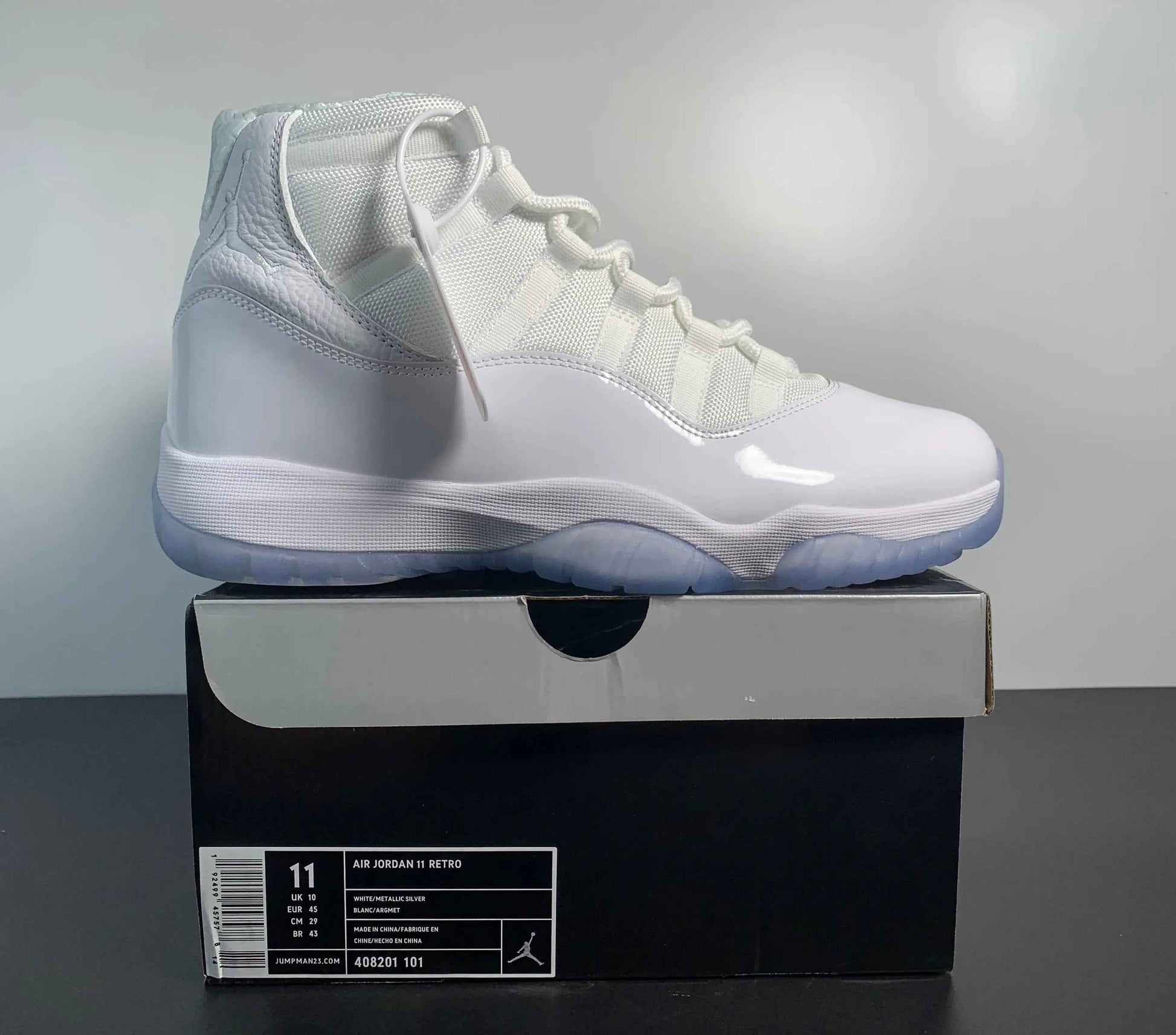 Custom Air Jordan 11 Retro 'Silver Anniversary