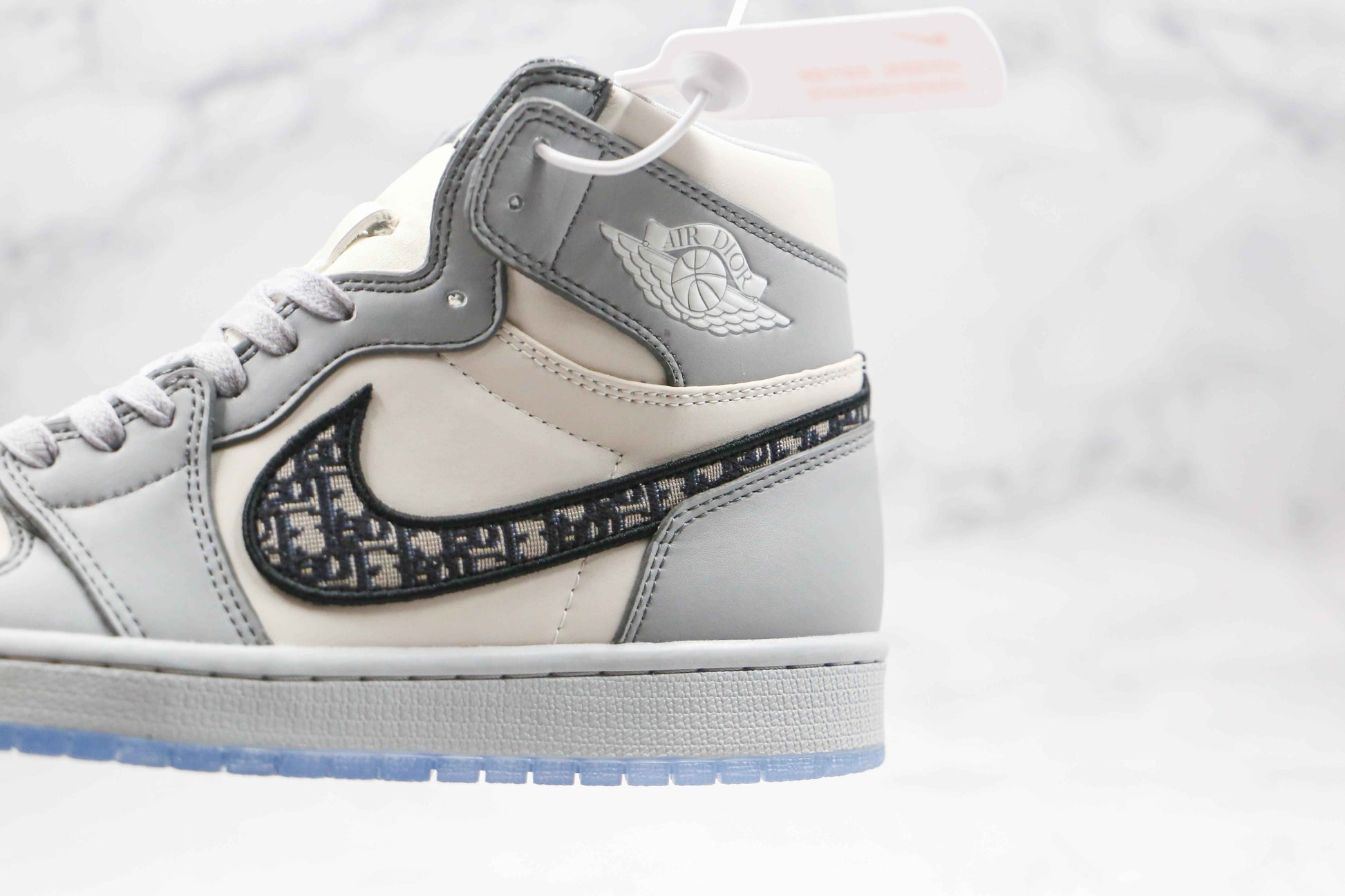 Custom Dior x Air Jordan 1 High OG "Grey"AJ1 High Q SneakerNational