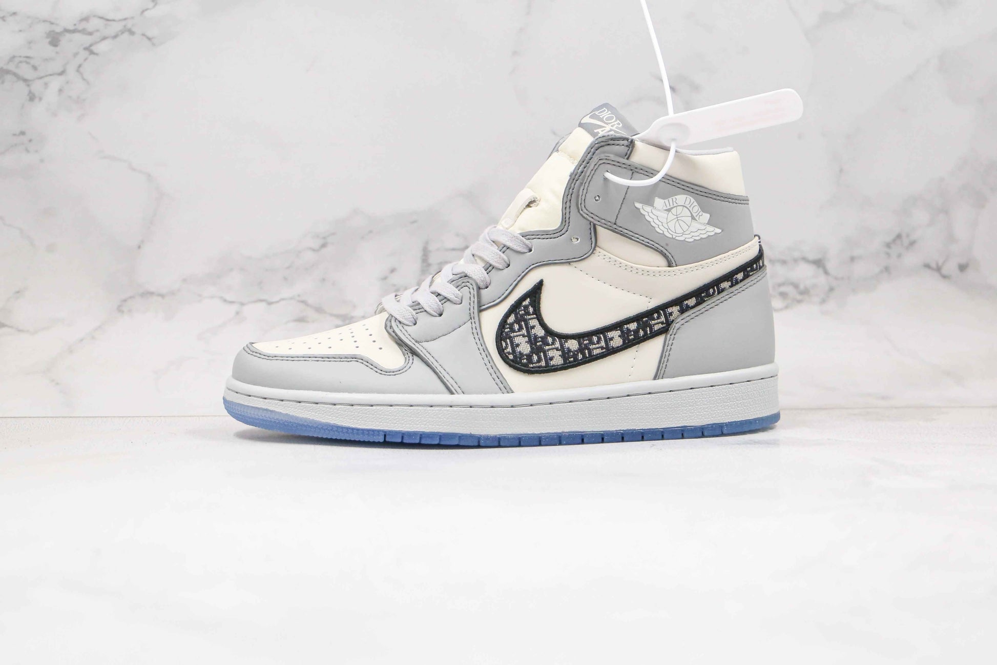 Custom Dior x Air Jordan 1 High OG "Grey"AJ1 High Q SneakerNational
