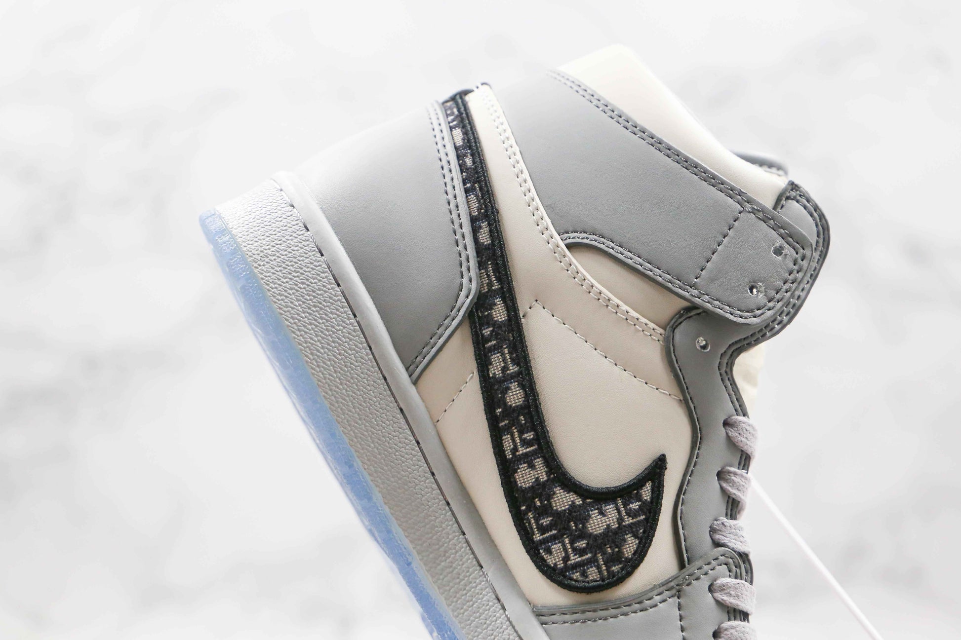 Custom Dior x Air Jordan 1 High OG "Grey"AJ1 High Q SneakerNational