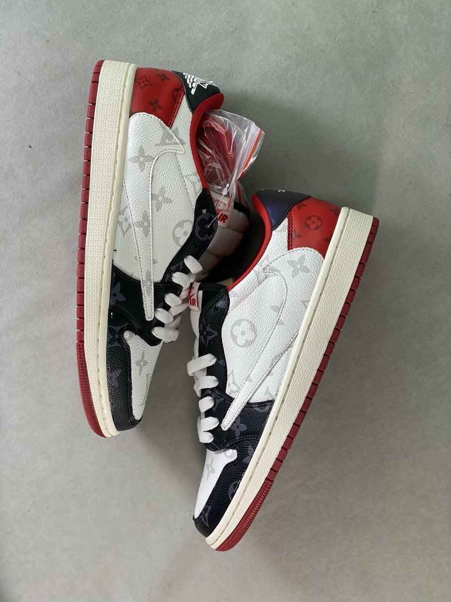 Custom Fragment x TS x Air Jordan 1 Low DM7866-318 SneakerNational