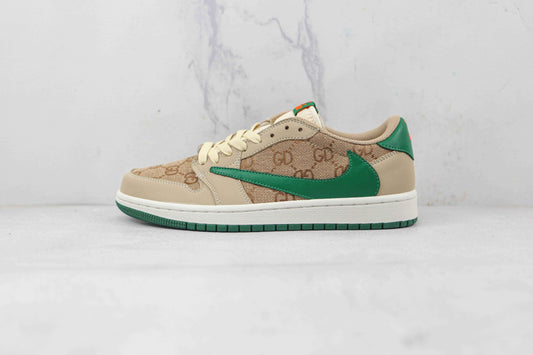 Custom Fragment x Travis Scott x Air Jordan 1 Low GG TS SneakerNational