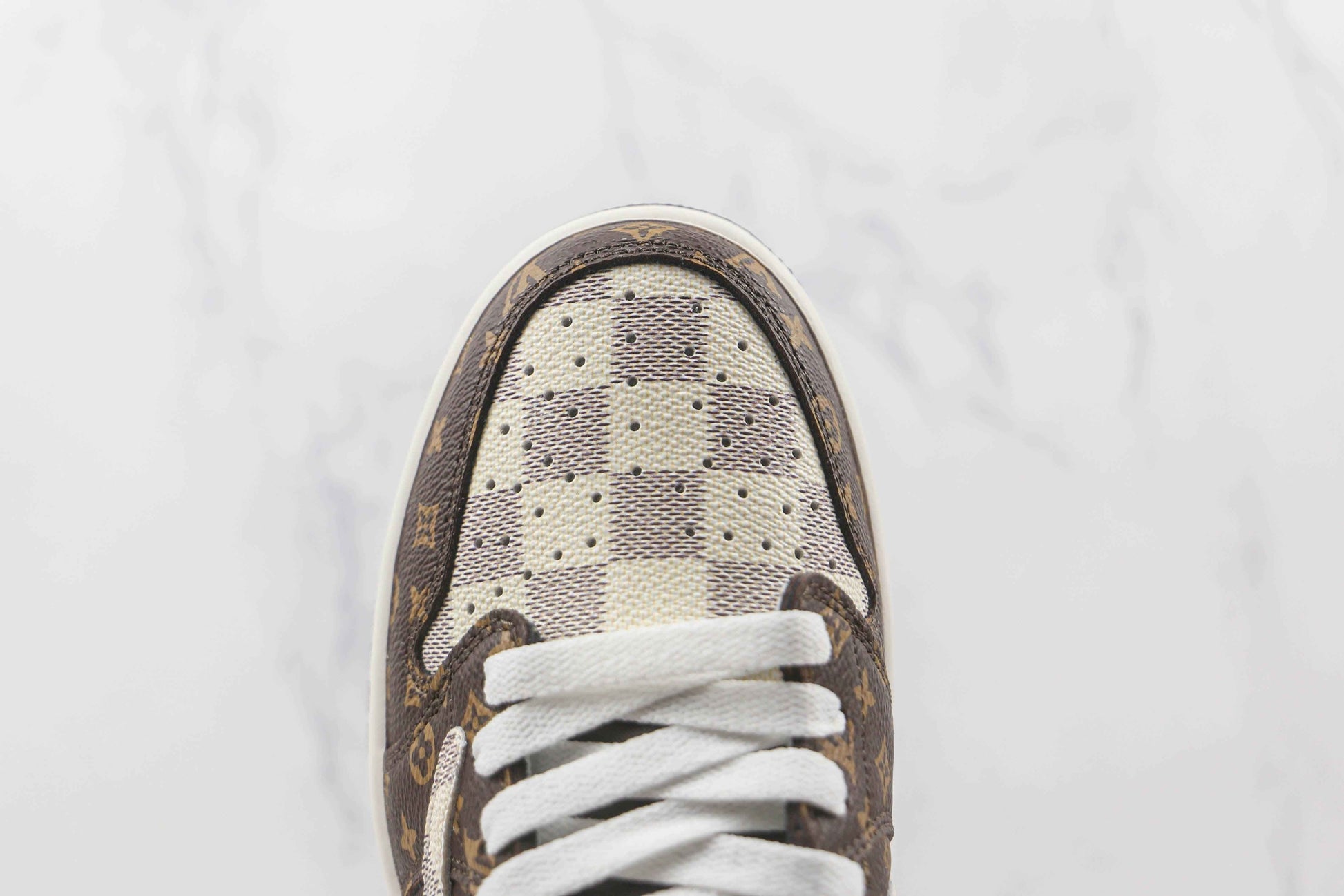 Custom Fragment x Travis Scott x Air Jordan 1 Low LV DM7866 216 SneakerNational