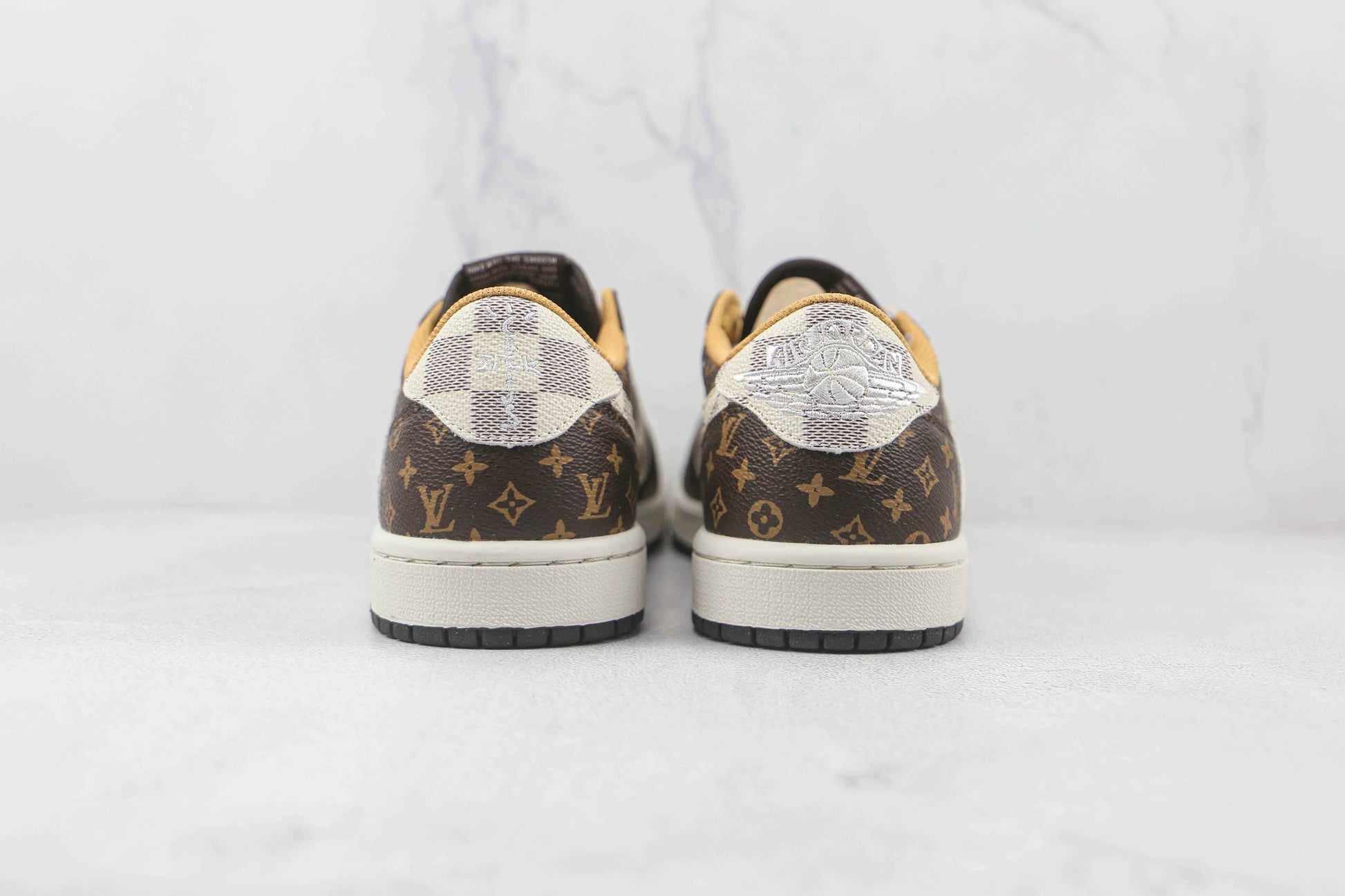 Custom Fragment x Travis Scott x Air Jordan 1 Low LV DM7866 216 SneakerNational