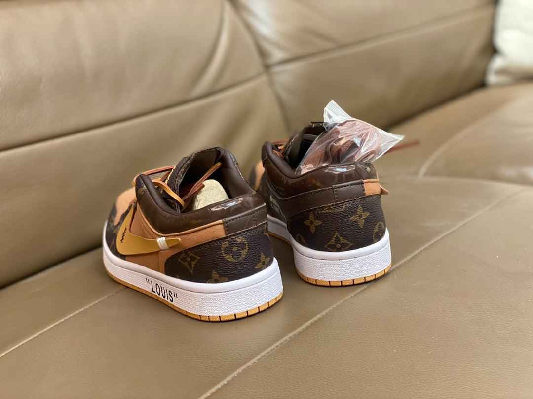 Custom Fragment x Travis Scott x Air Jordan 1 Low LV SneakerNational