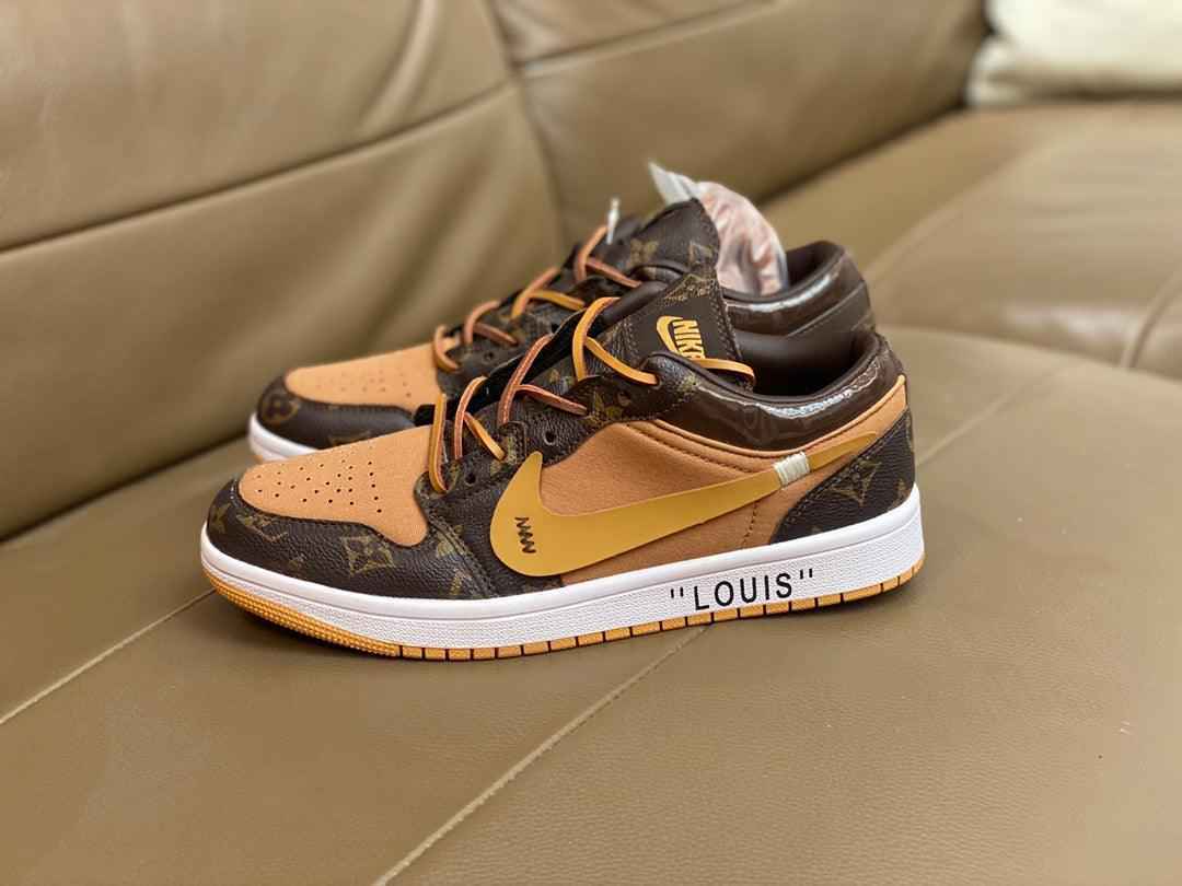Custom Fragment x Travis Scott x Air Jordan 1 Low LV SneakerNational