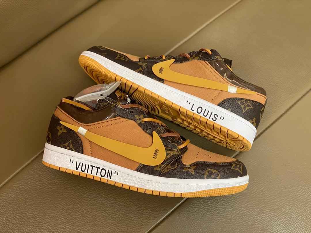 Custom Fragment x Travis Scott x Air Jordan 1 Low LV SneakerNational