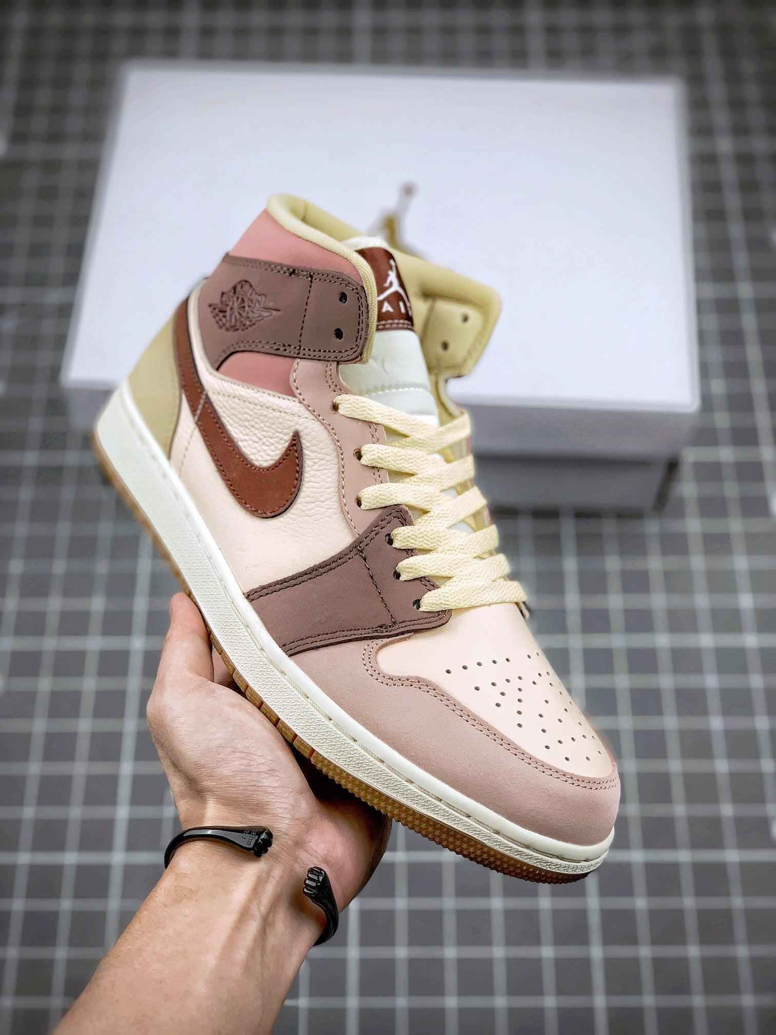 Custom Jordan 1 Mid SE Dark Pony Smoky Mauve DO7440-821 - Jordan 1 Mid Dark Pony Smoky