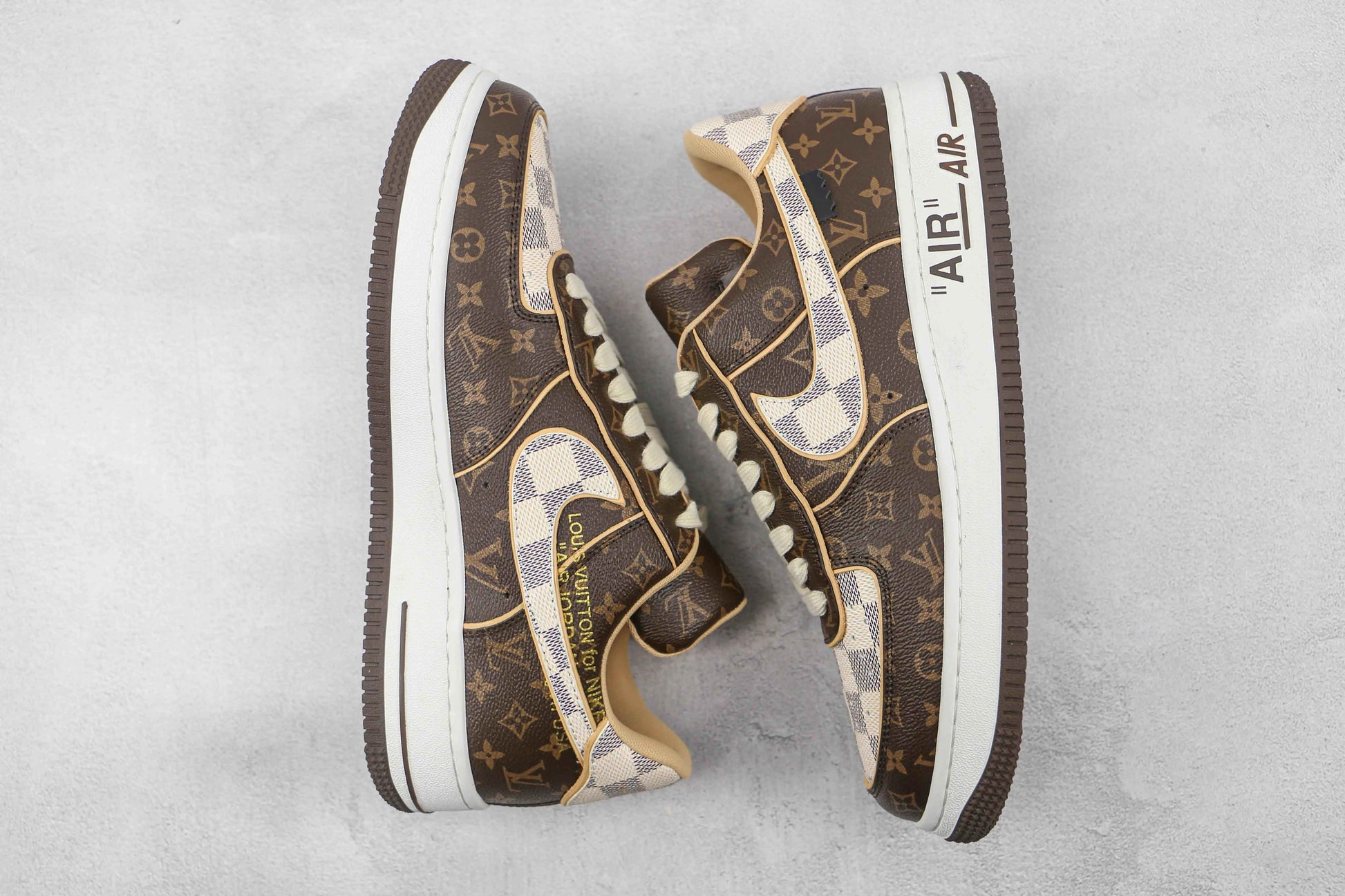 Custom LV x NK Air Force Monogram SneakerNational