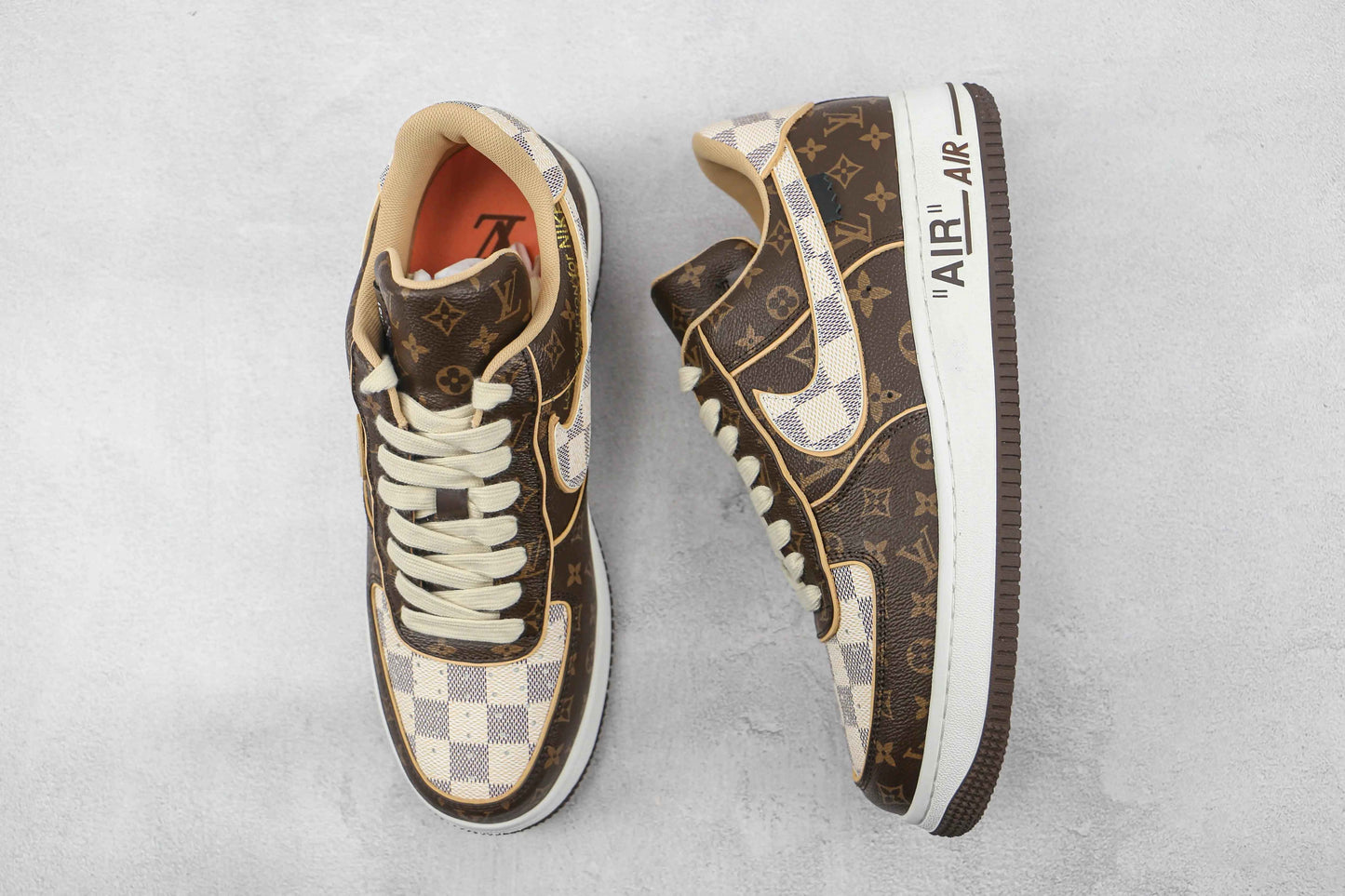 Custom LV x NK Air Force Monogram SneakerNational