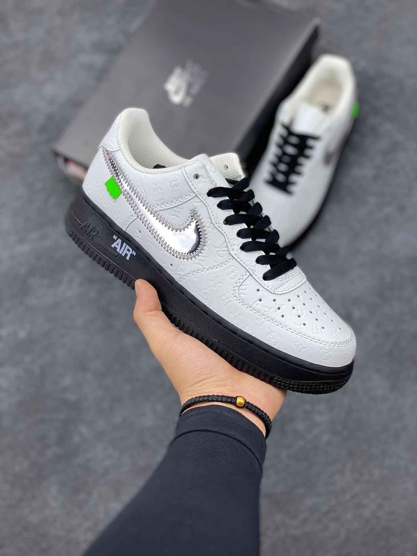 Custom LV x Off-wht x NK Air Force 1 1A9V9A SneakerNational