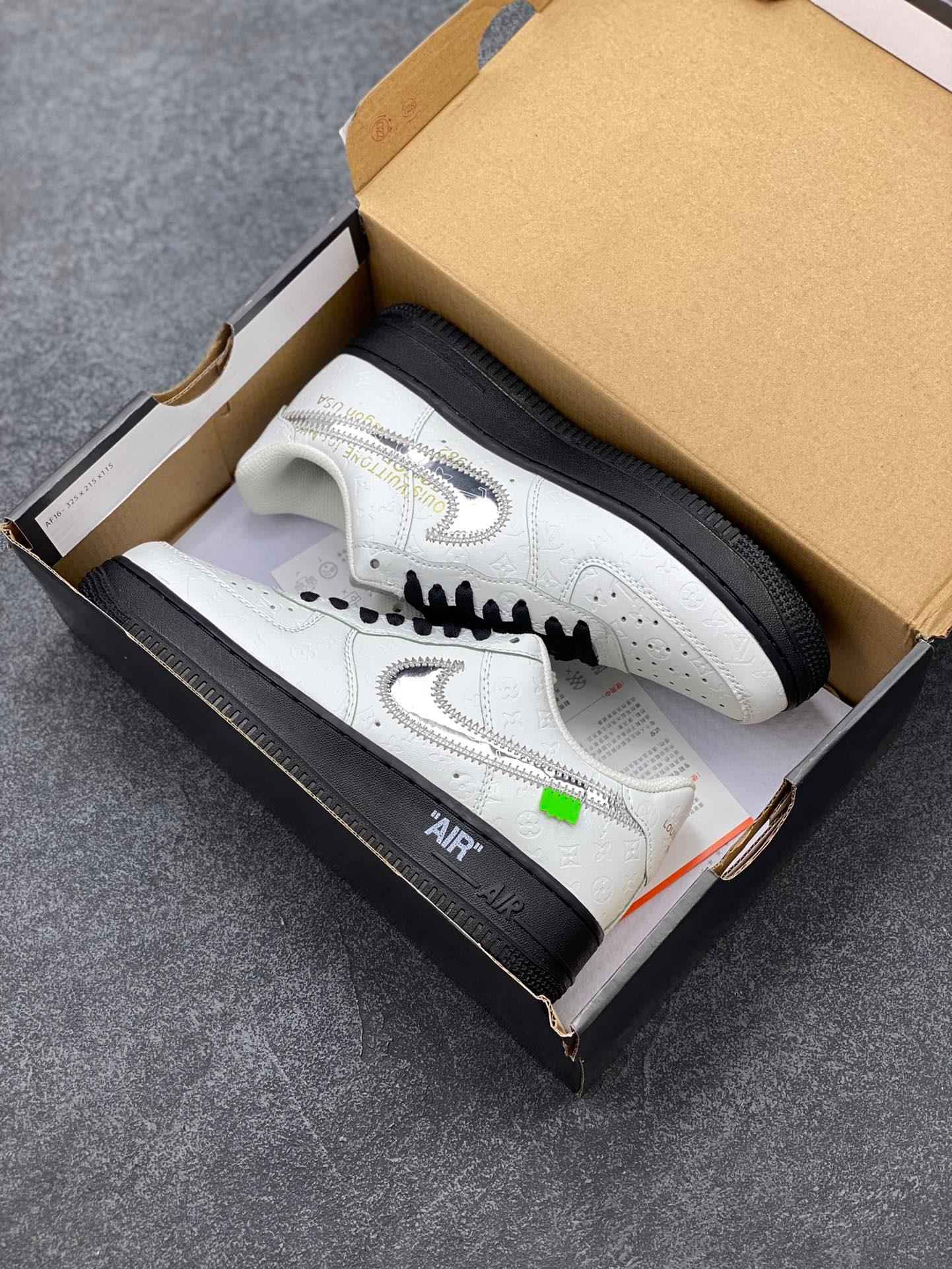Custom LV x Off-wht x NK Air Force 1 1A9V9A SneakerNational