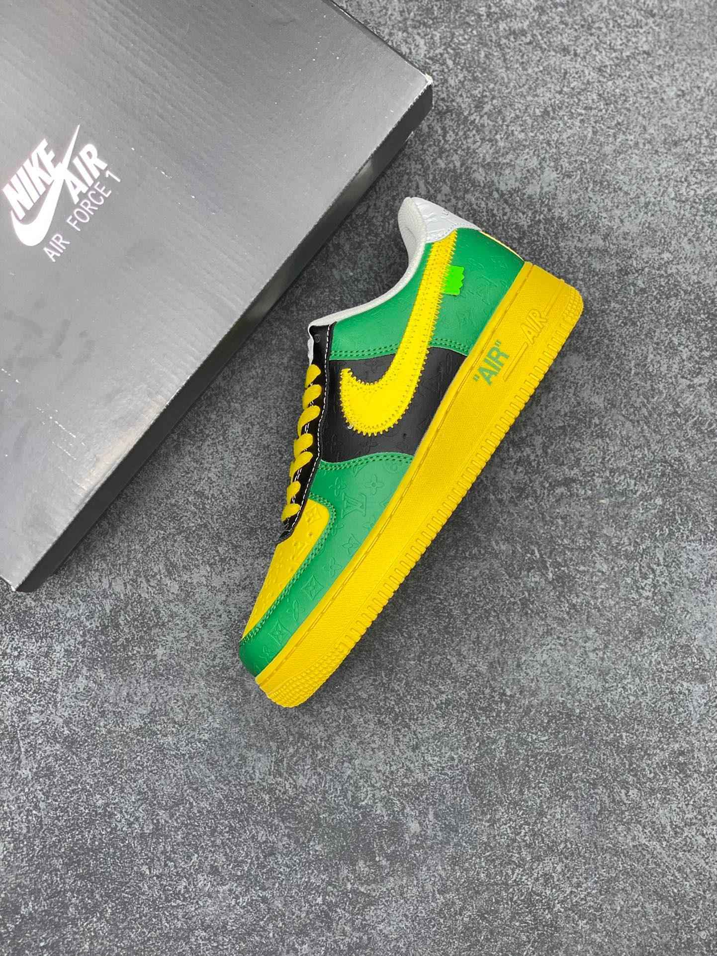 Custom LV x Off-wht x NK Air Force 1 1A9V9C SneakerNational