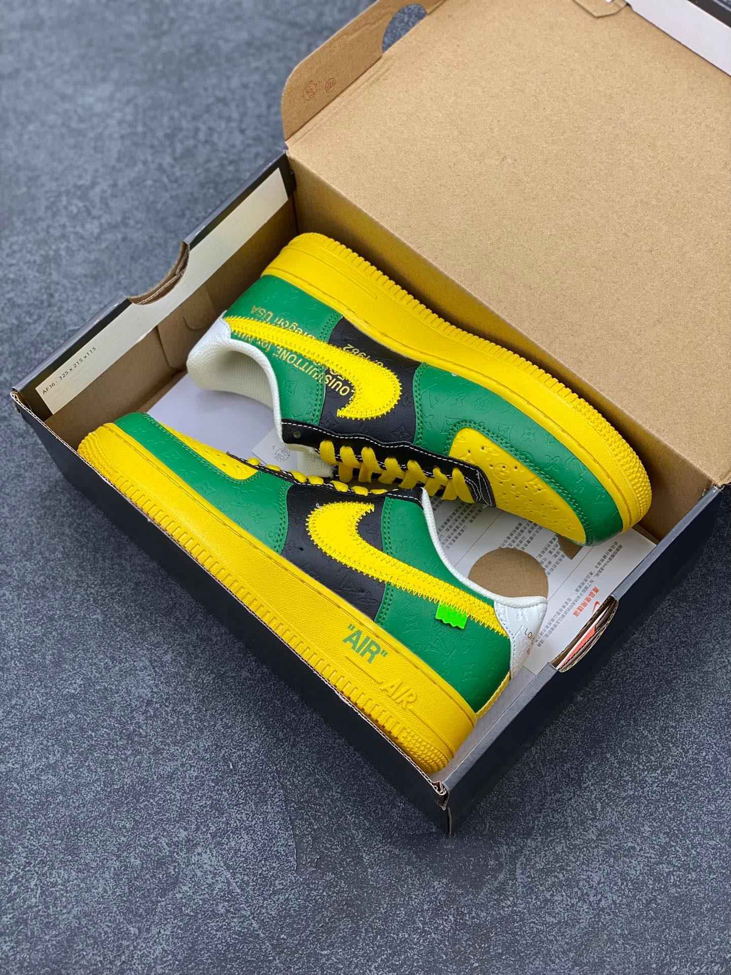 Custom LV x Off-wht x NK Air Force 1 1A9V9C SneakerNational