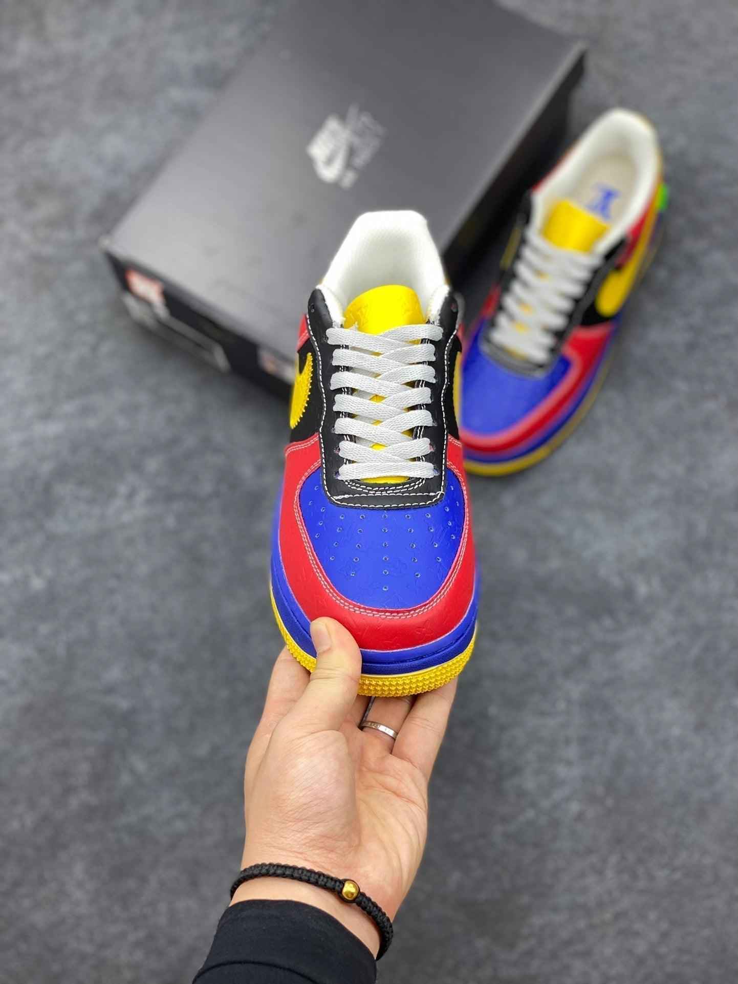 Custom LV x Off-wht x NK Air Force 1 1A9V9D SneakerNational