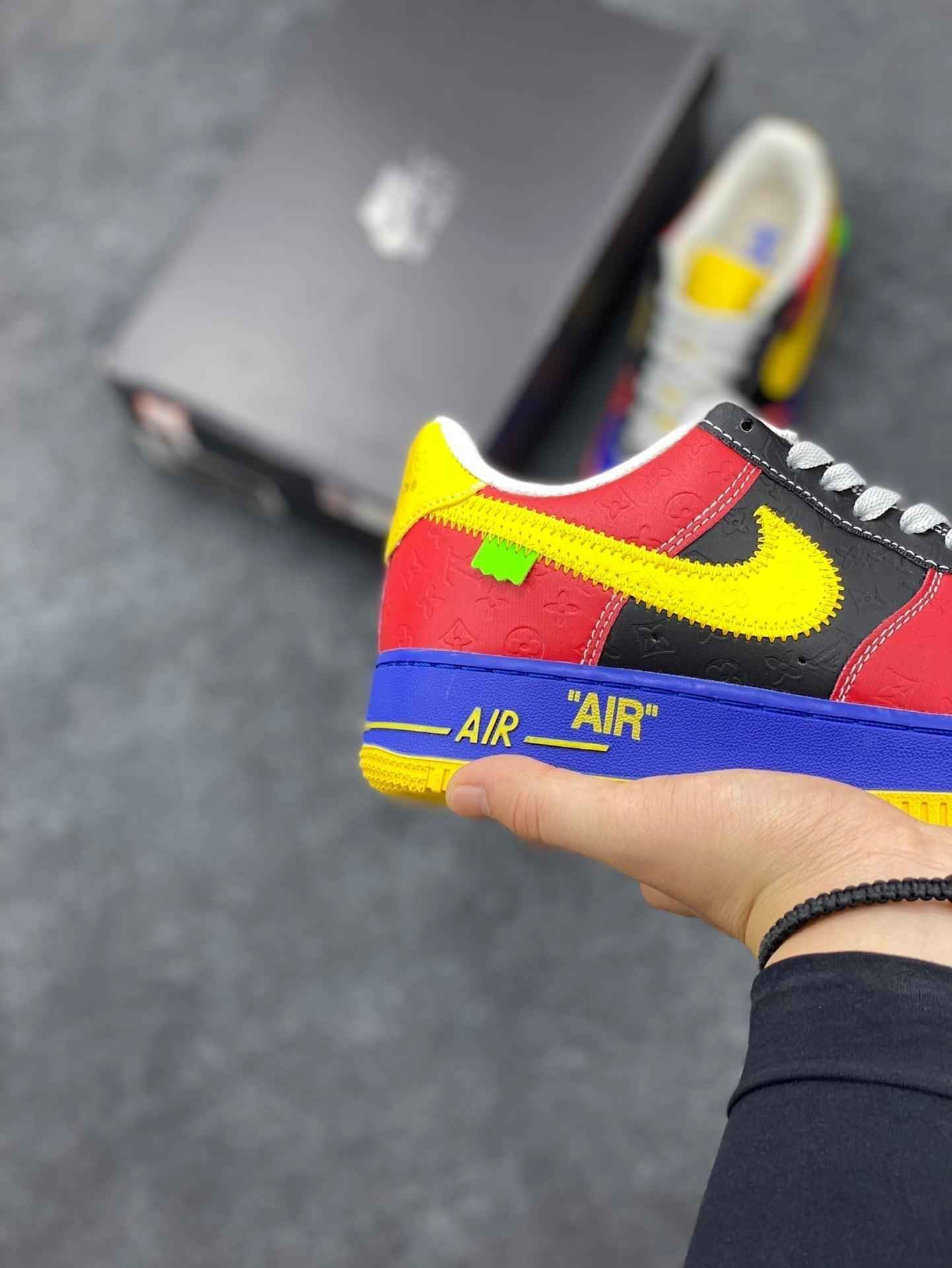 Custom LV x Off-wht x NK Air Force 1 1A9V9D SneakerNational