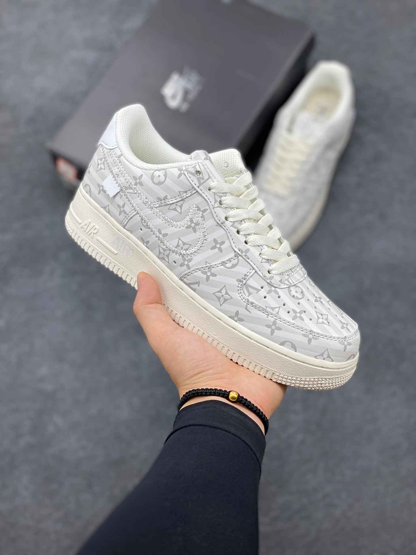 Custom LV x Off-wht x NK Air Force 1 1A9V9E SneakerNational