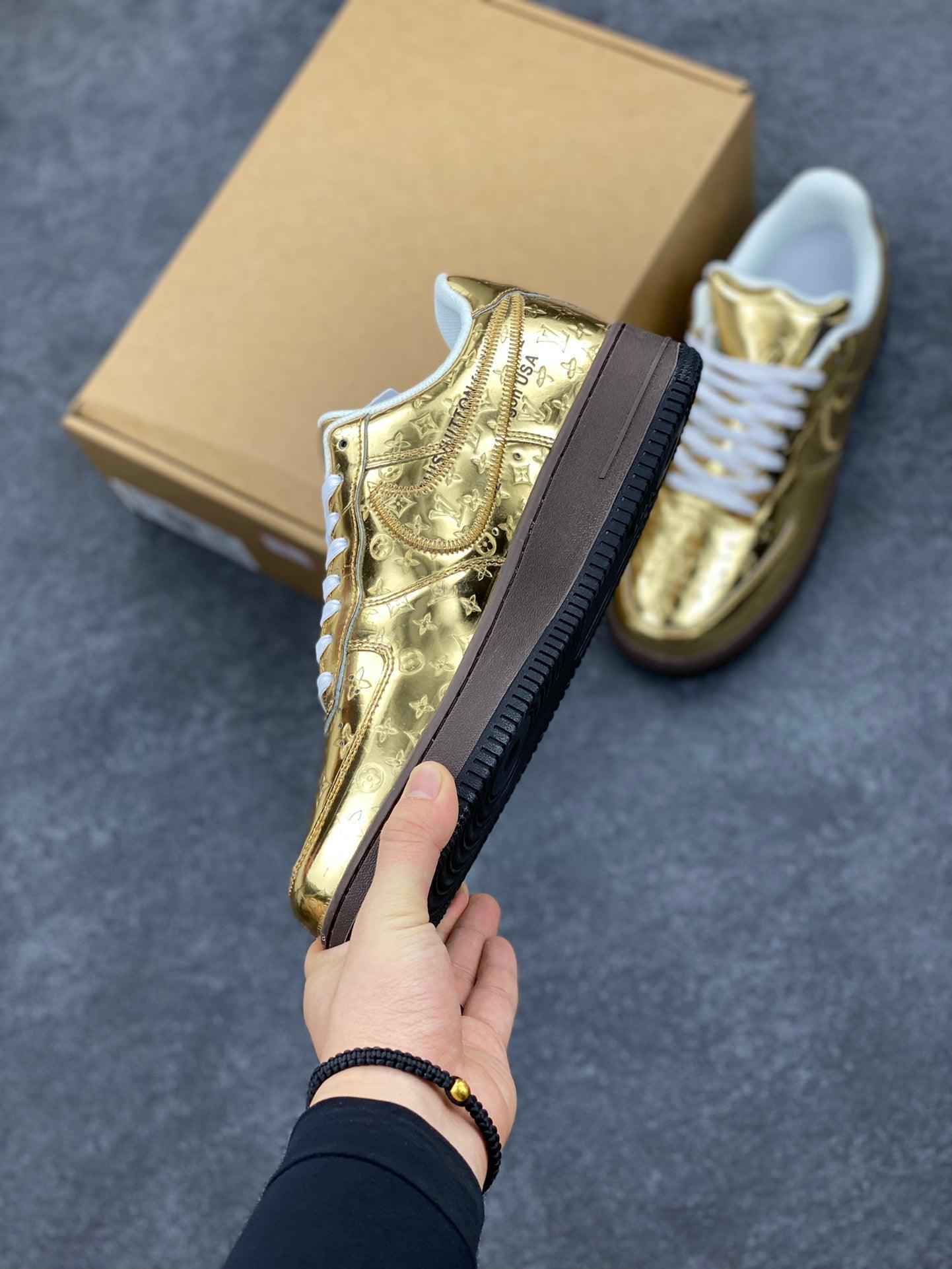 Custom LV x Off-White x Air Force 1 1A9VG0 SneakerNational