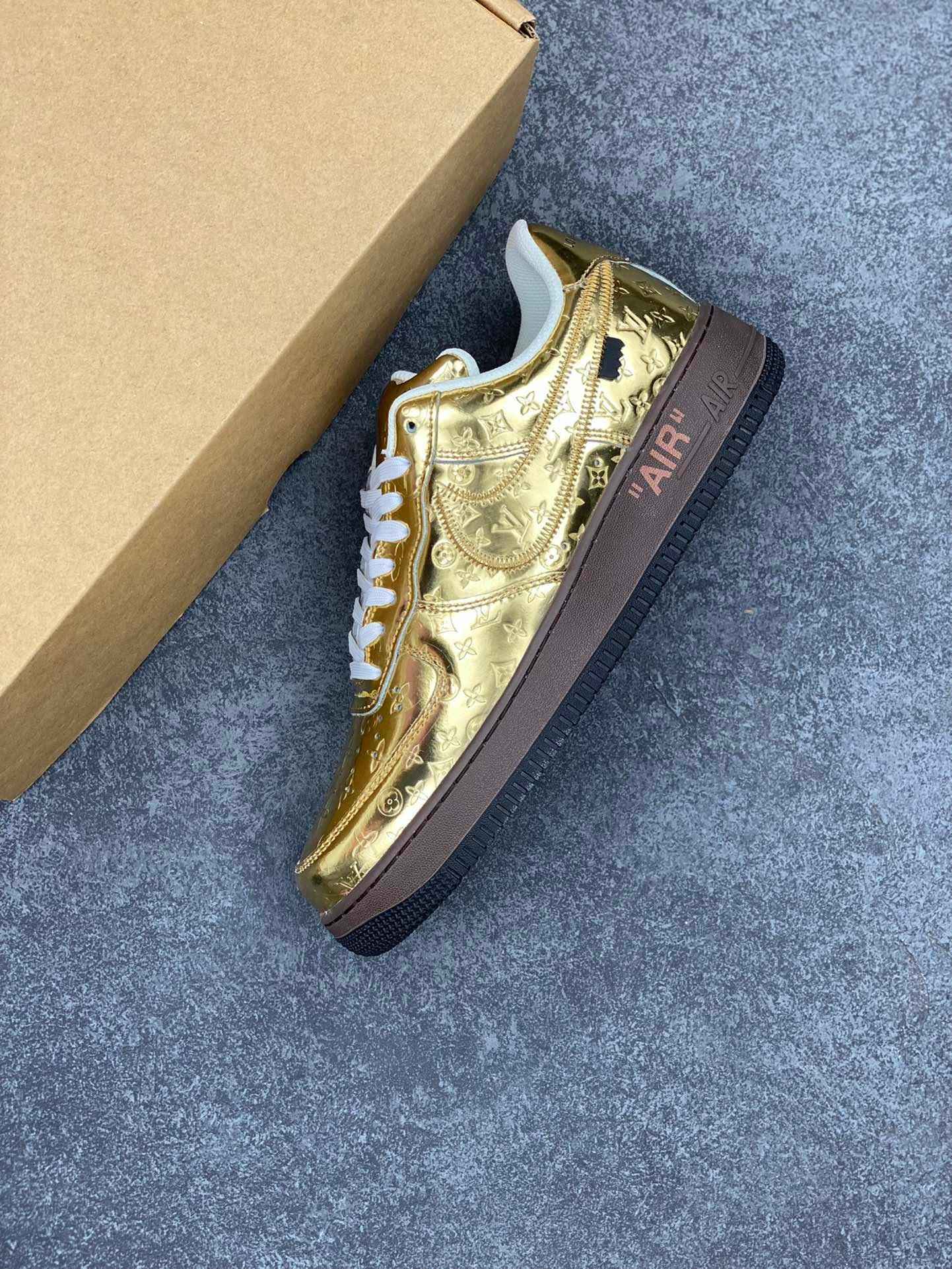 Custom LV x Off-White x Air Force 1 1A9VG0 SneakerNational