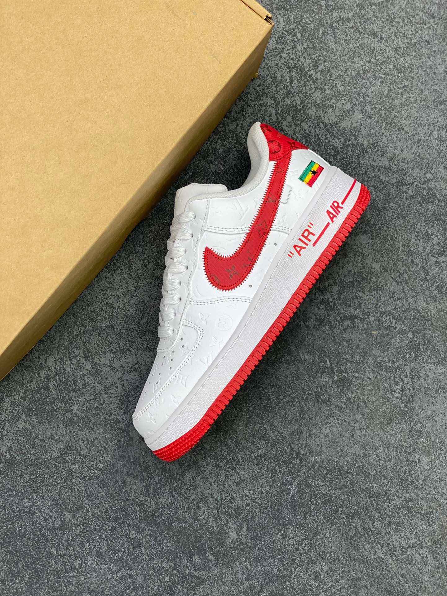 Custom Nk Air Force 1'07 x LV Low Air Sole LD0212 SneakerNational