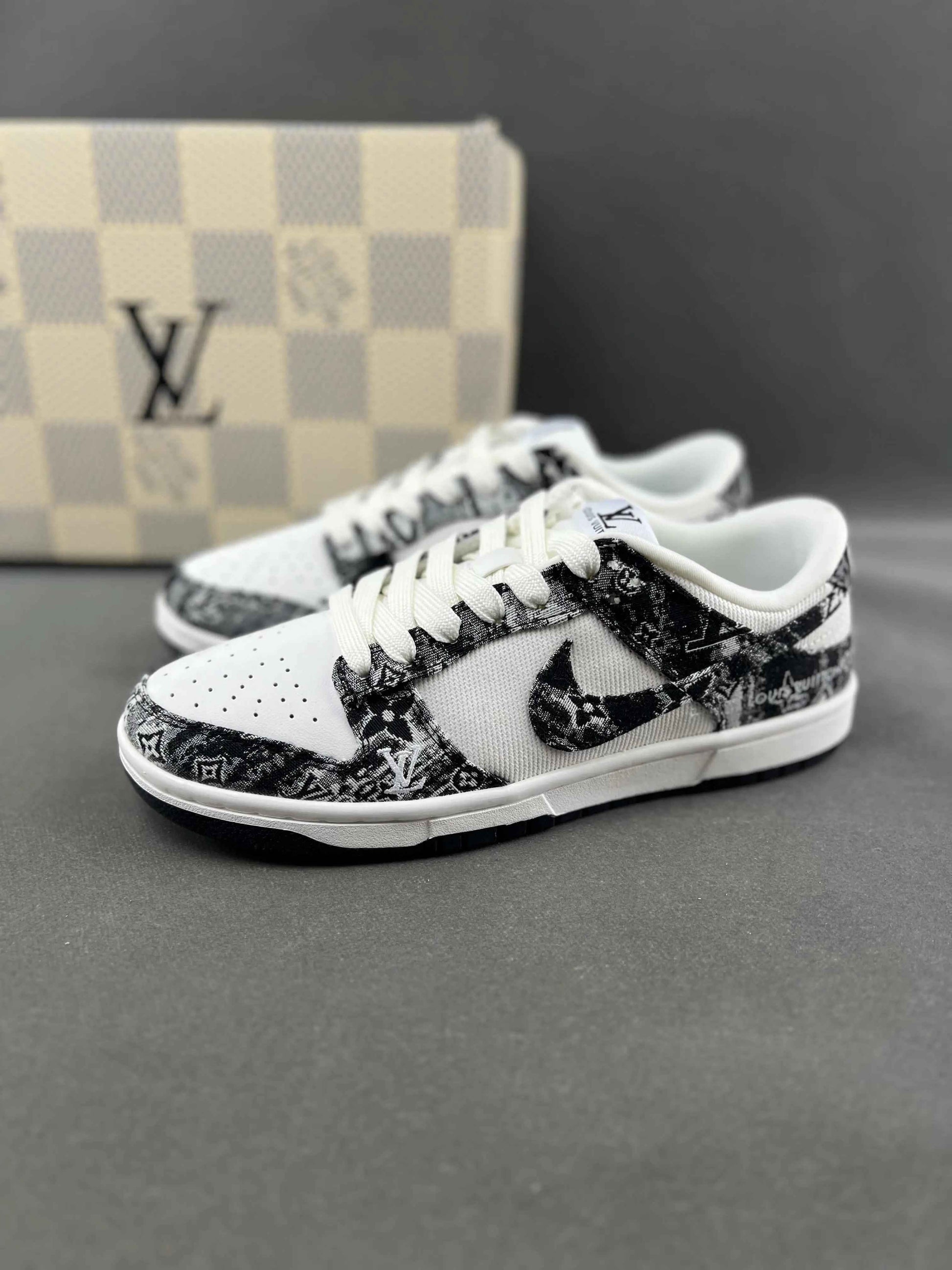 Custom SB Dunk Low x LV XB3802-351 SneakerNational