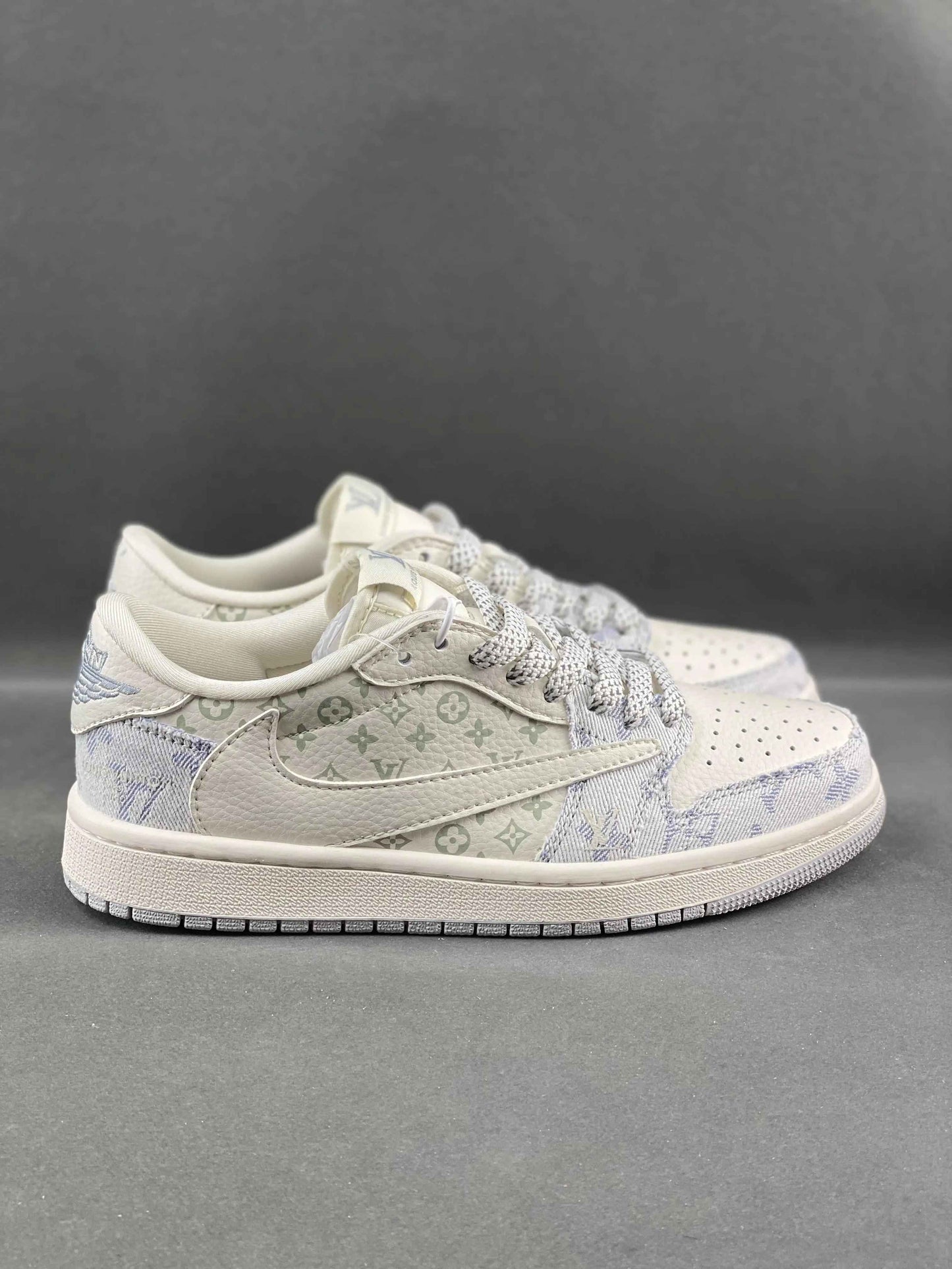 Custom Travis Scott x Air Jordan 1 x LV SJ2068-007 SneakerNational