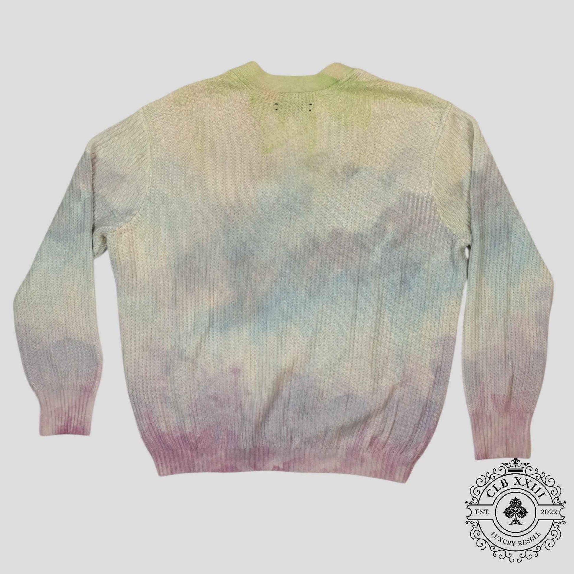 Amiri Watercolor Cardigan in Multicolor