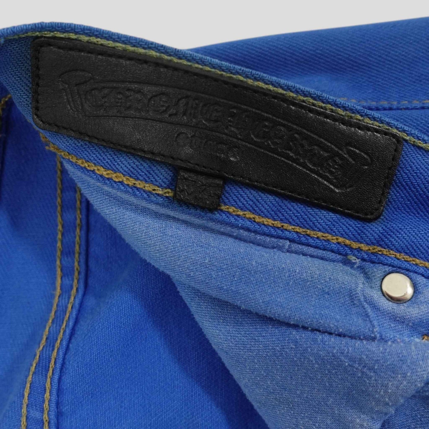 Chrome Hearts Levis Cross Patch Jeans in Blue