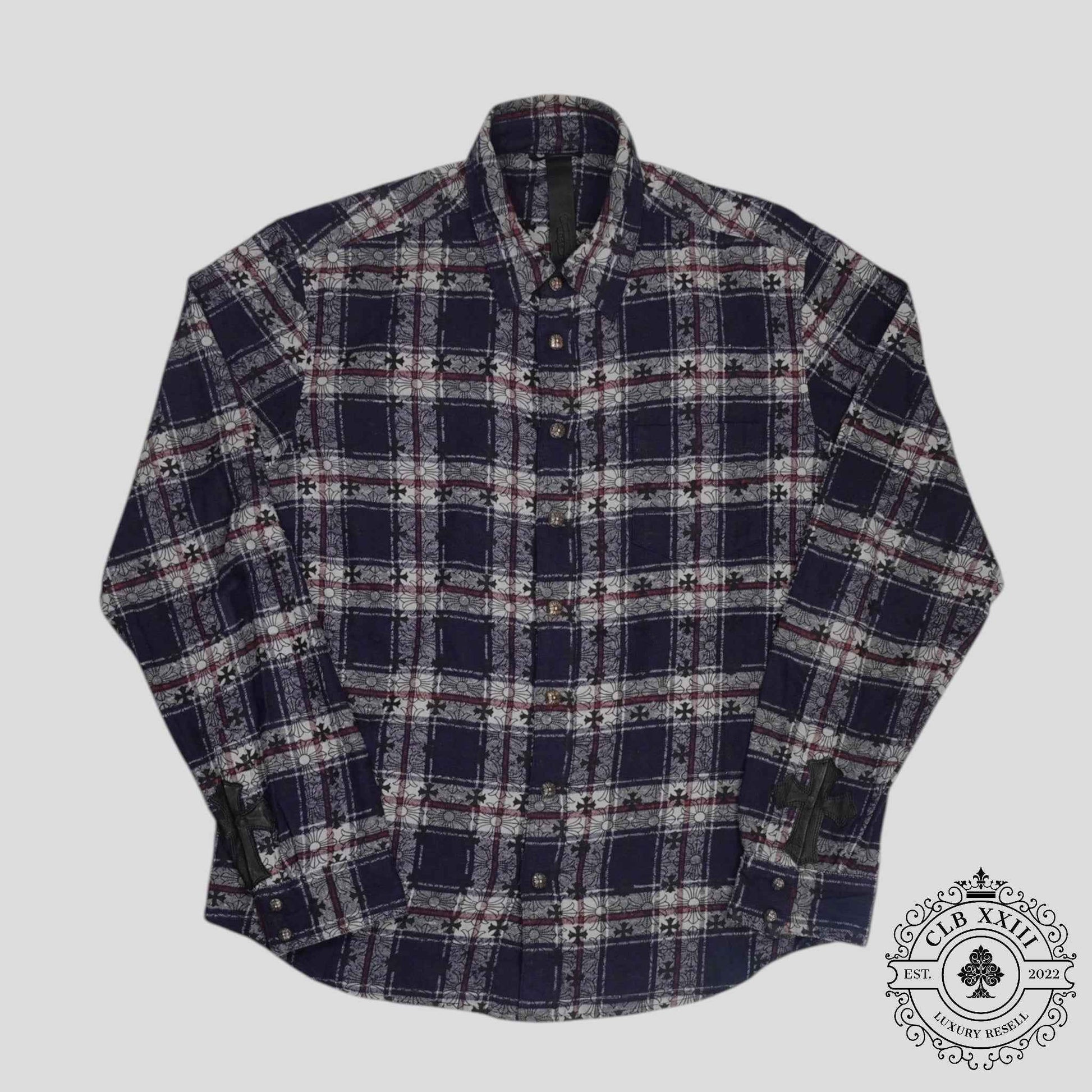 Chrome Hearts Loose Ends Flannel in Blue
