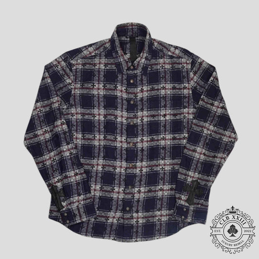 Chrome Hearts Loose Ends Flannel in Blue
