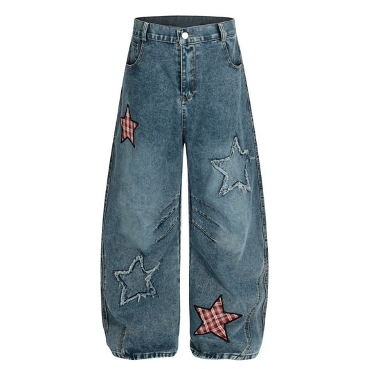 LUW Washed Denim Street Wear Pant - Luxuryurbanwear