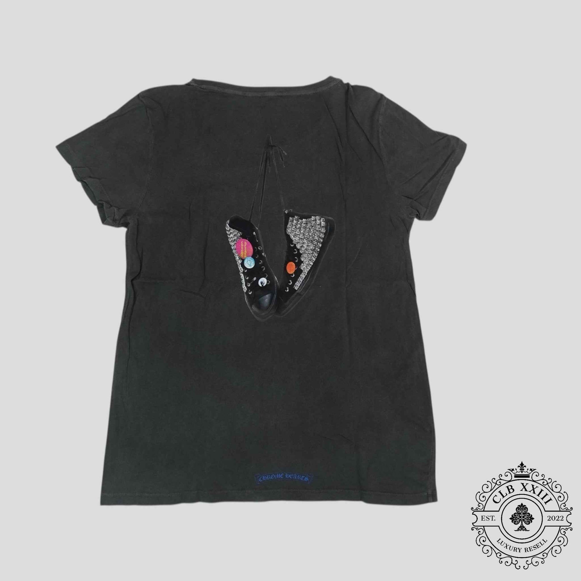 Chrome Hearts Women's Converse Tee in Black