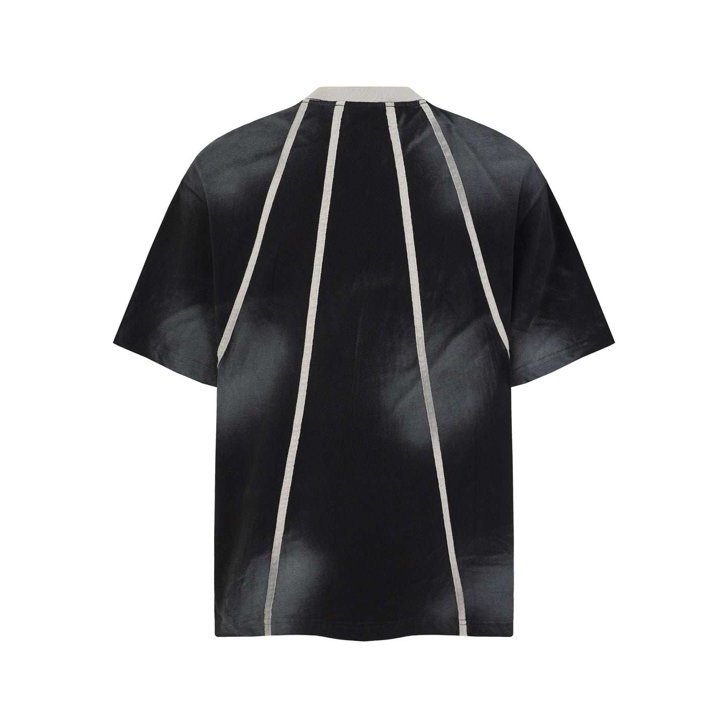 Line segmentation gradient short sleeved shirt