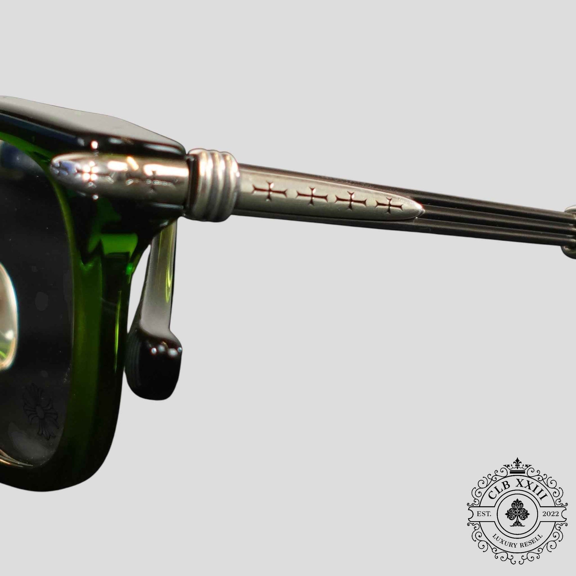 Chrome Hearts Titanasluvr Glasses in Green