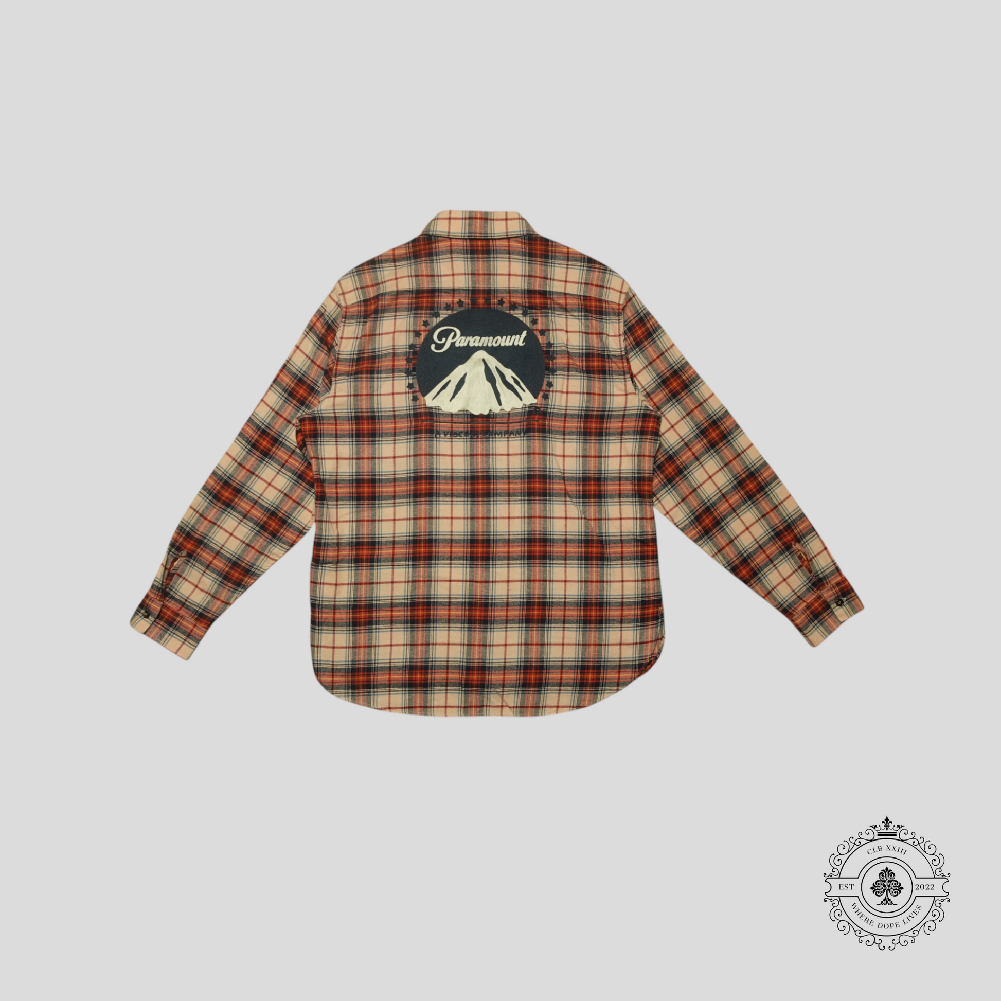 Gucci Paramount Flannel Button Up Long Sleeve Shirt