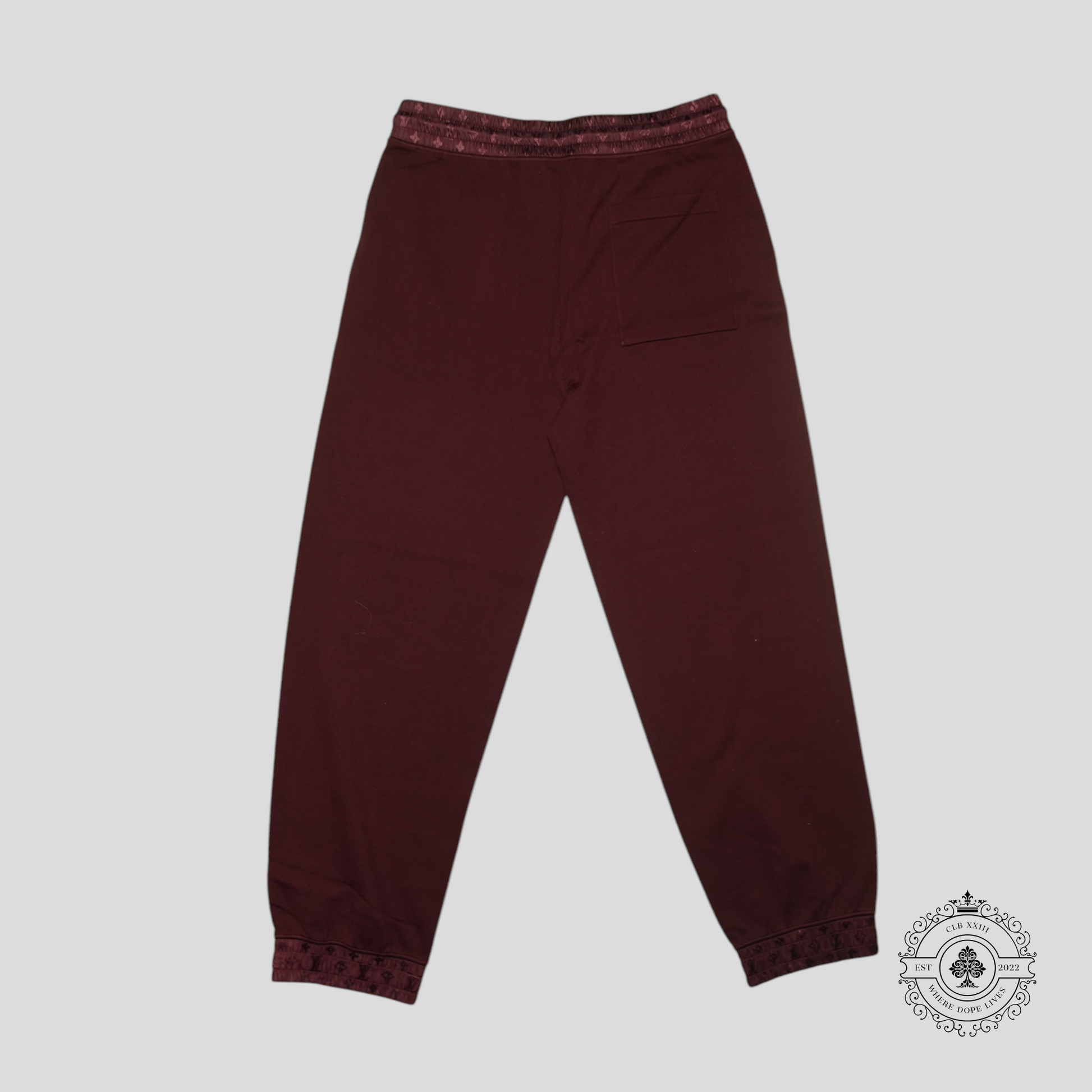 Louis Vuitton Nylon Hybrid Jog Pants in Maroon