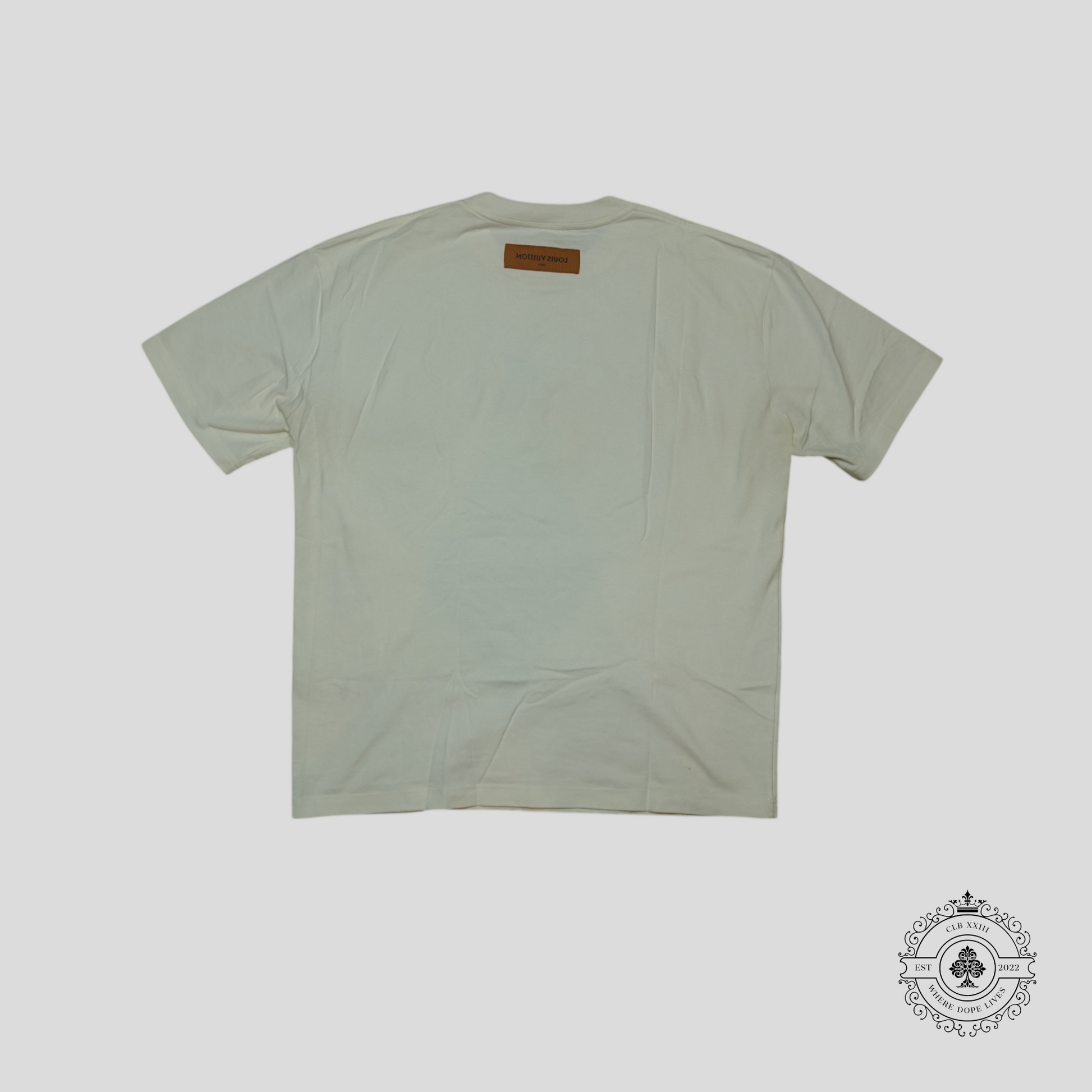 Louis Vuitton Embroidered Floral Portrait T-Shirt in White