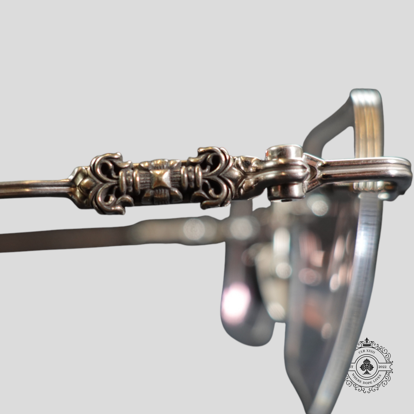 Chrome Hearts Fluid Glasses in Silver