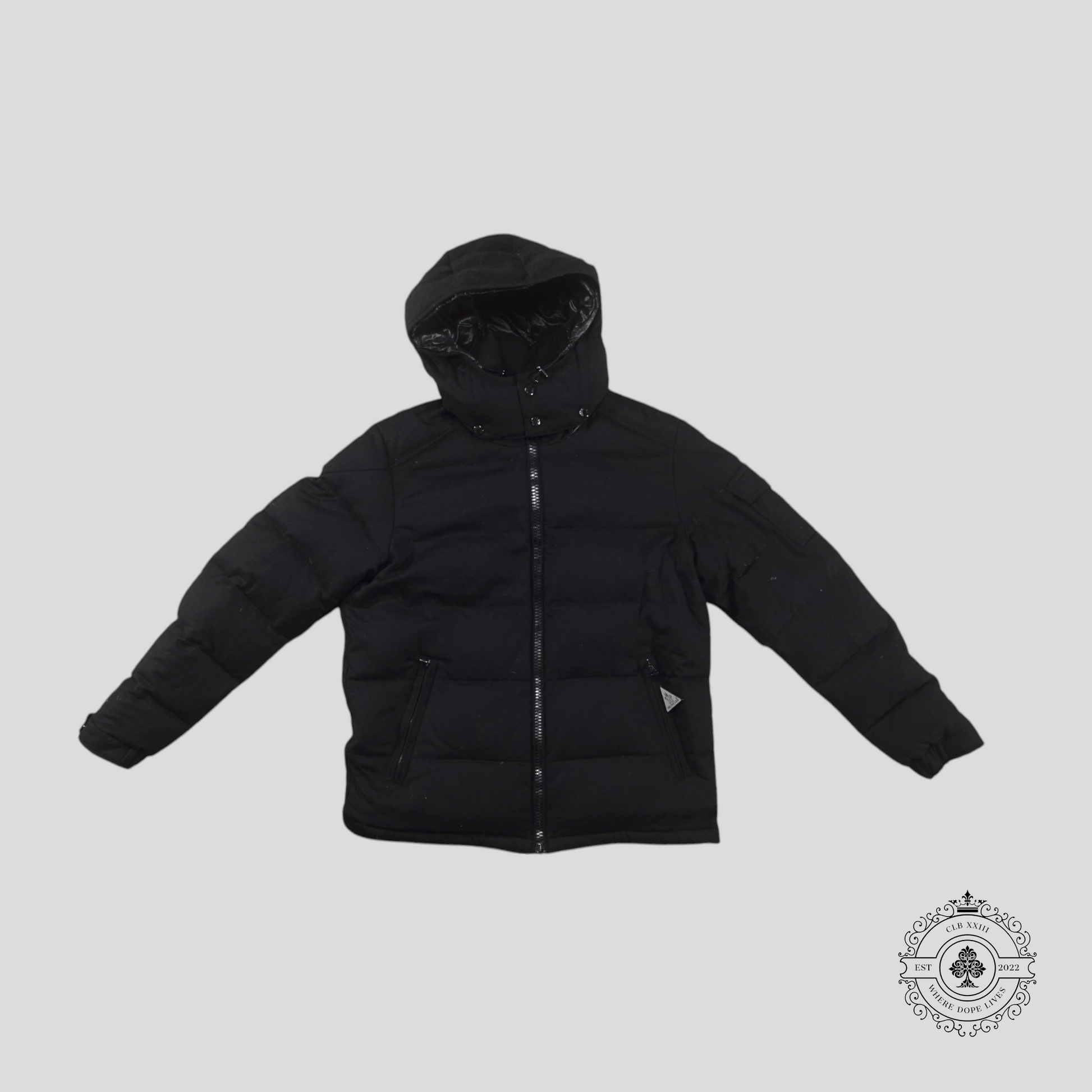 Moncler Montgenerve Wool Down Jacket in Navy Blue