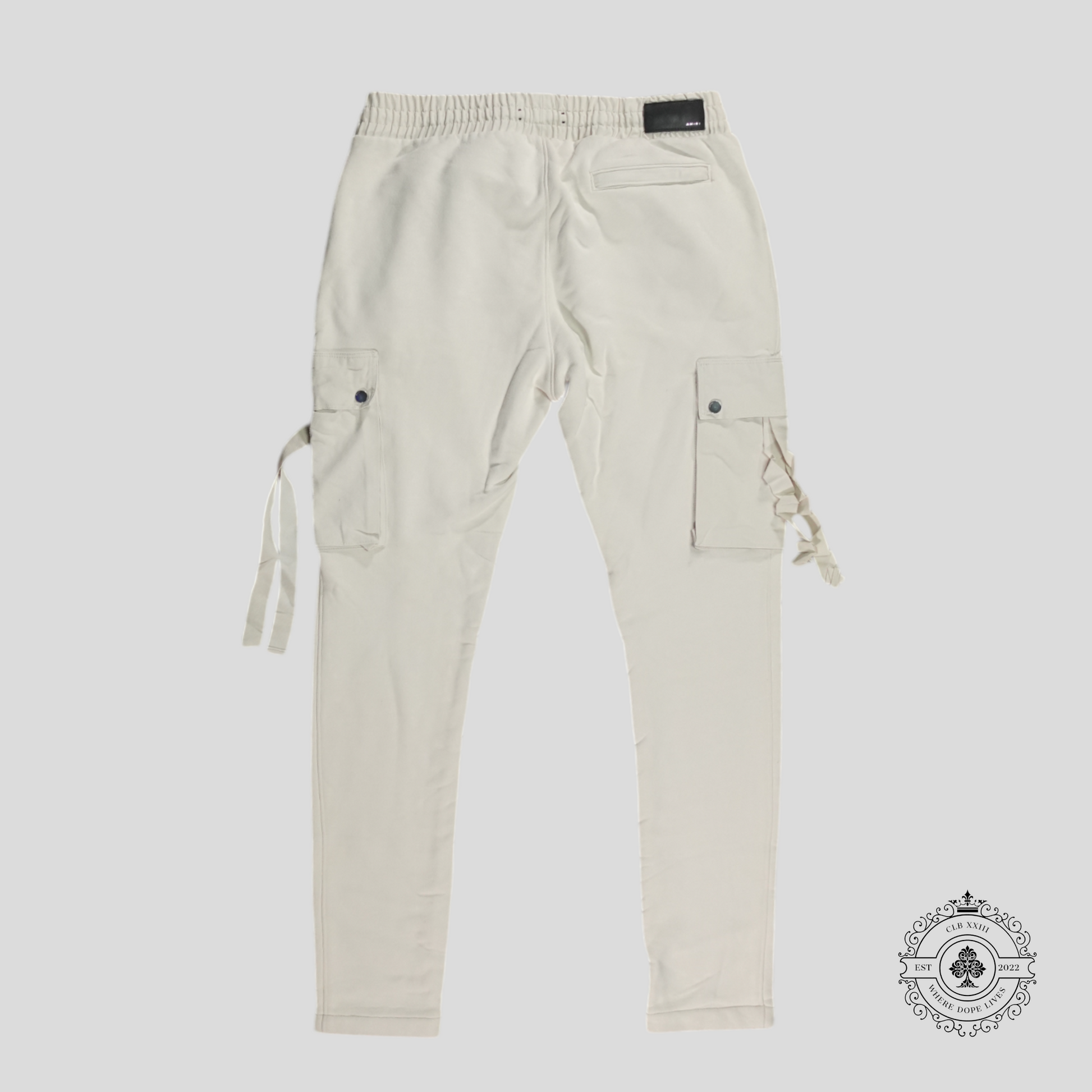 Amiri Tapered Cargo Sweatpants in Alabaster White