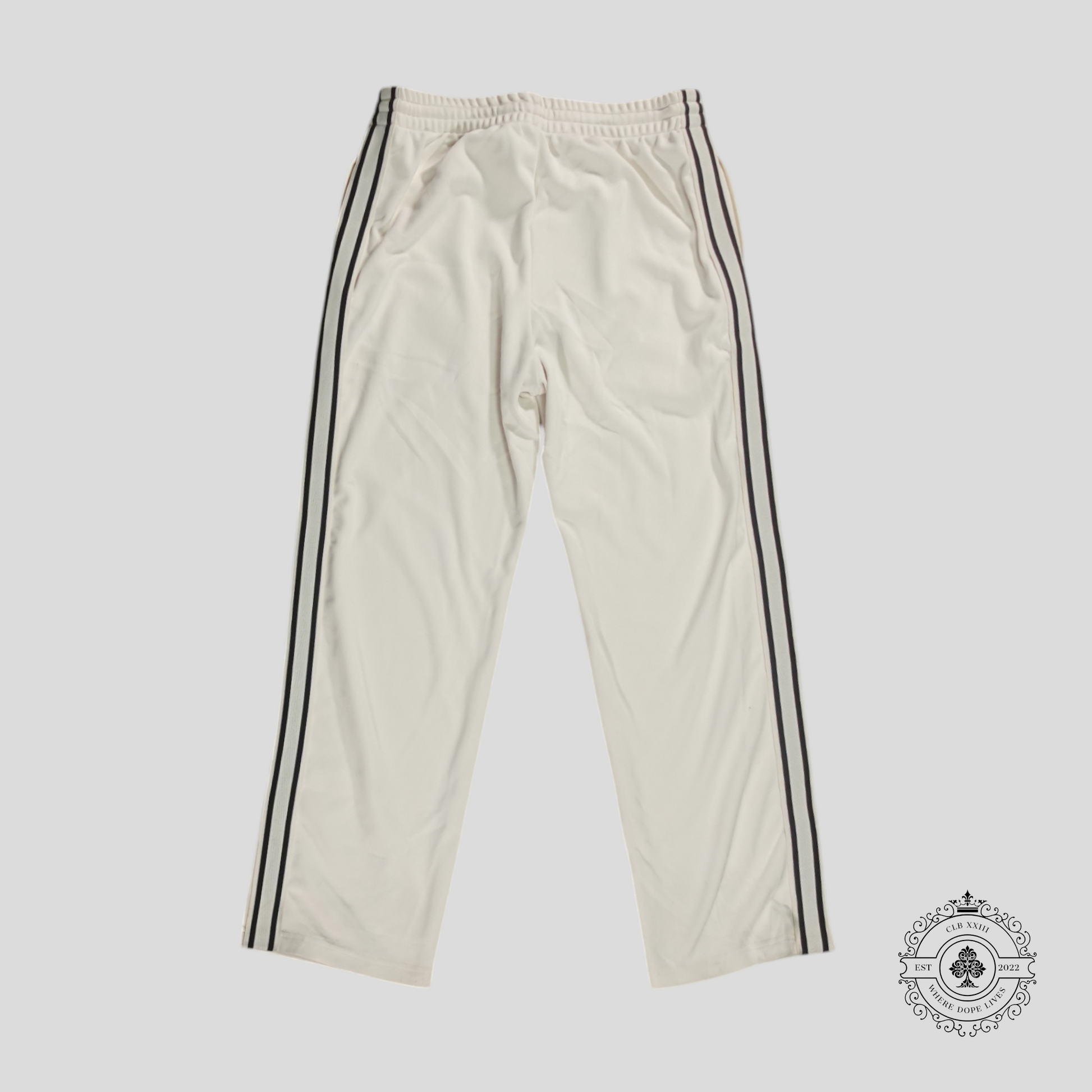 Celine Small Logo Trackpants in White