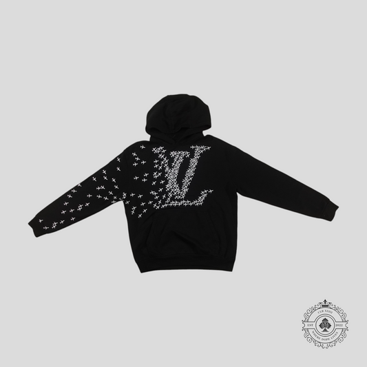 Louis Vuitton LV Planes Printed Hoodie in Black